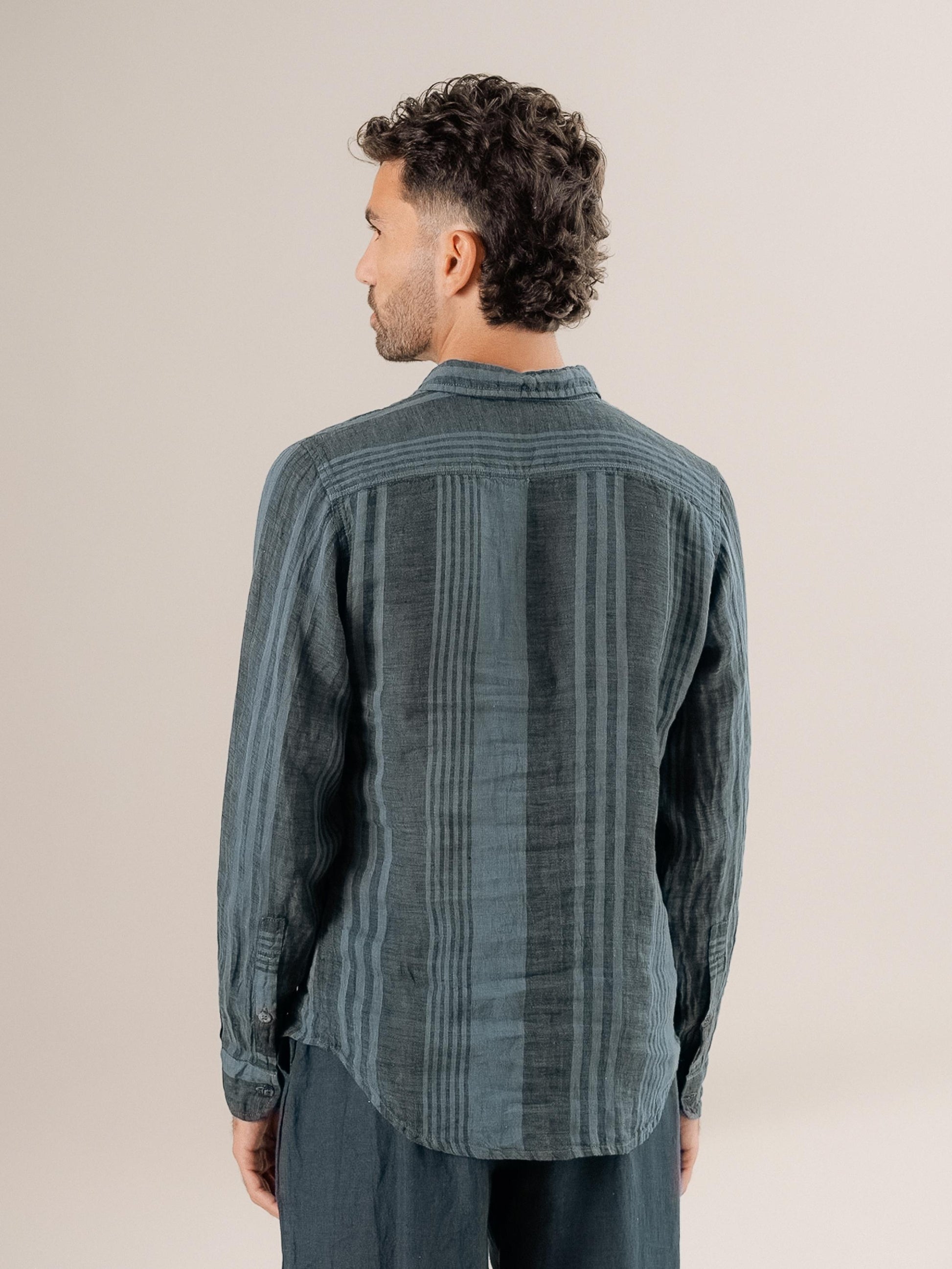 Camicia Franco Tela Moma Blu24 CAMICIA FRANCO tela moma 280 Bottega Di Brunella