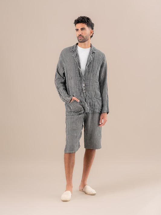 Bermuda Amalfi Riga Valentina Naturale BERMUDA AMALFI riga valentina 12 Bottega Di Brunella