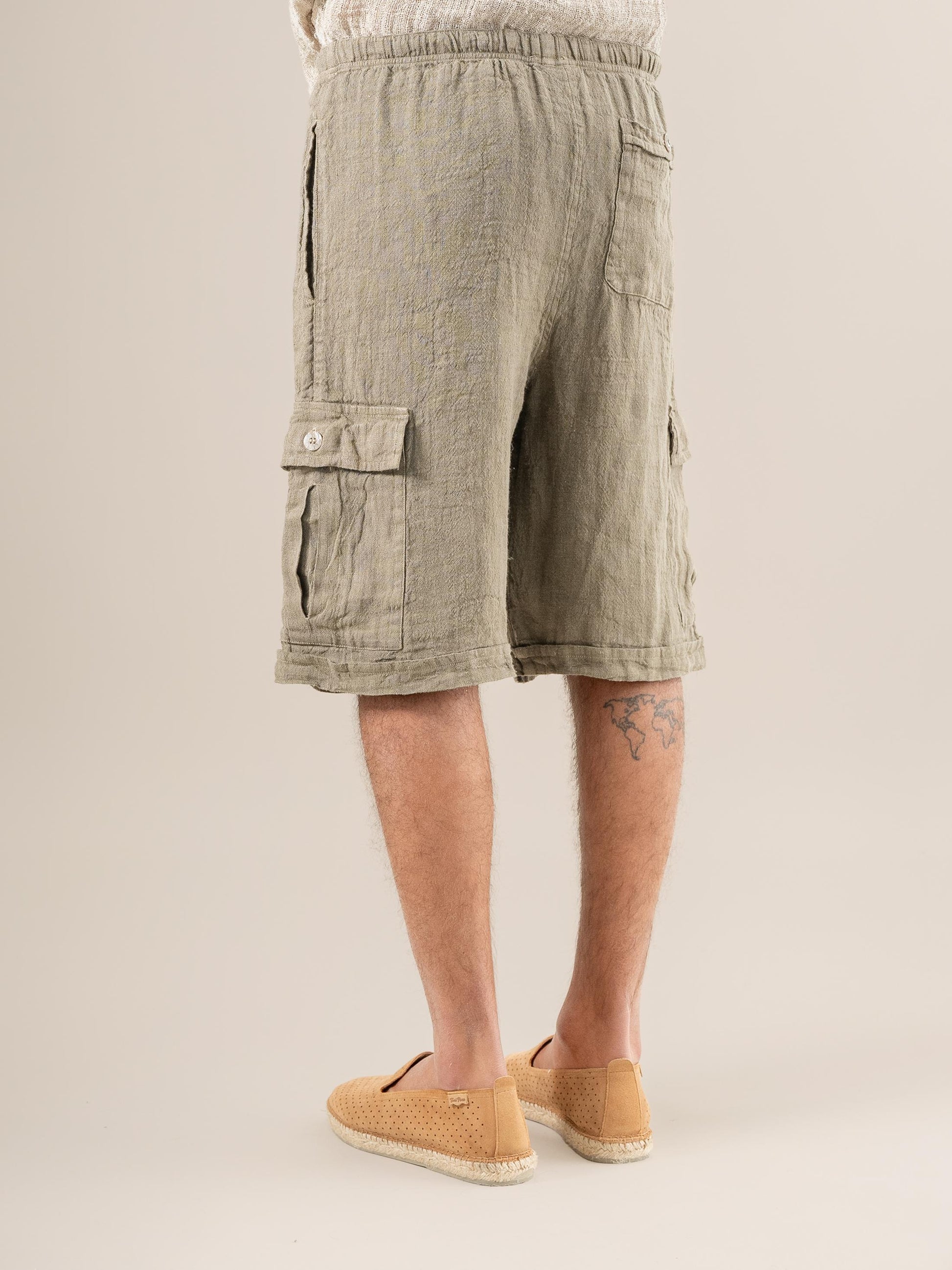 Bermuda Lavoro Tela Country Fossile BERMUDA LAVORO tela country 284 Bottega Di Brunella