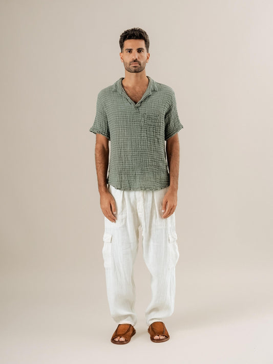 Camicia Colombia Garza Uffizi Eucalipto CAMICIA COLOMBIA garza uffizi 264 Bottega Di Brunella