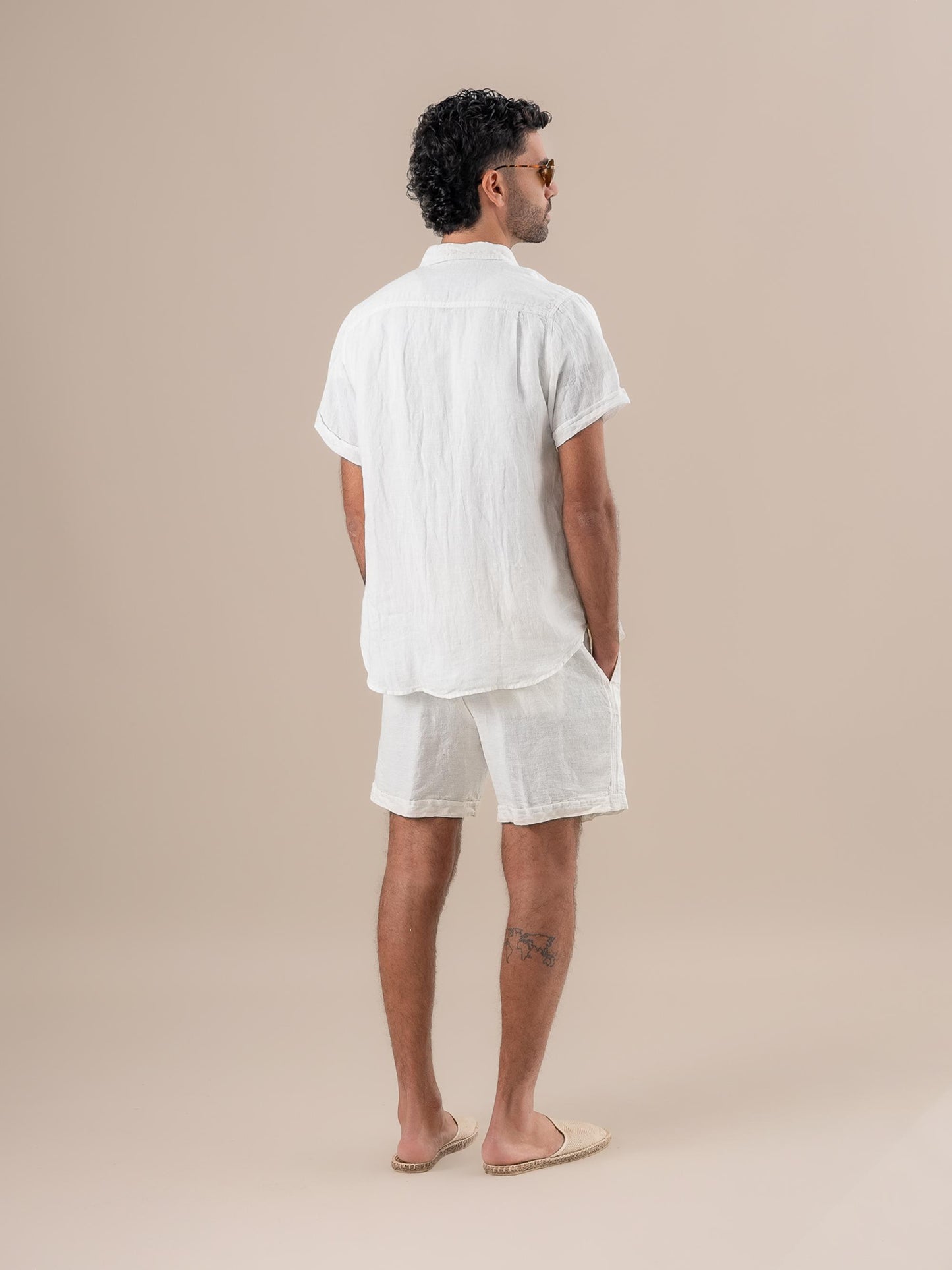 Camicia Peppe Battista Latte CAMICIA PEPPE m/m collo battista 33 Bottega Di Brunella