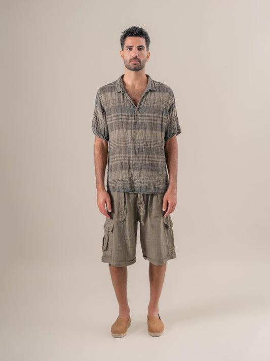 Camicia Monica Garza Moma Fossile CAMICIA MONICA garza moma 284 Bottega Di Brunella