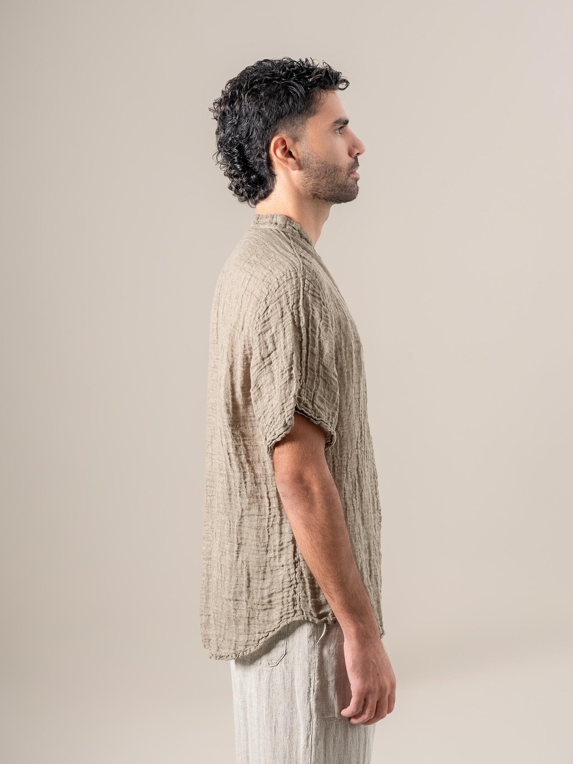 Camicia Samui Garzata Fossile CAMICIA SAMUI garzata 284 Bottega Di Brunella