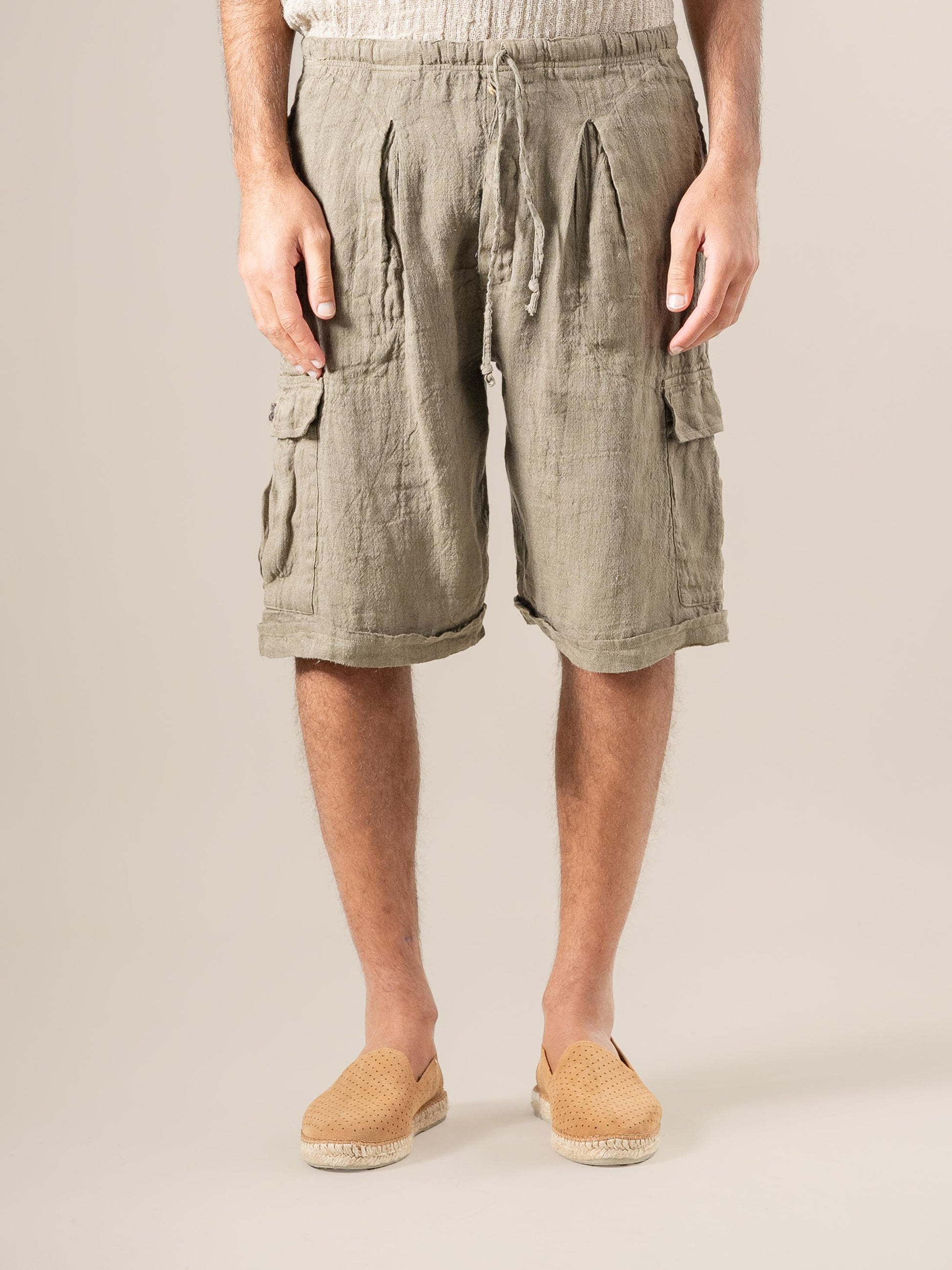 Bermuda Lavoro Tela Country Fossile BERMUDA LAVORO tela country 284 Bottega Di Brunella