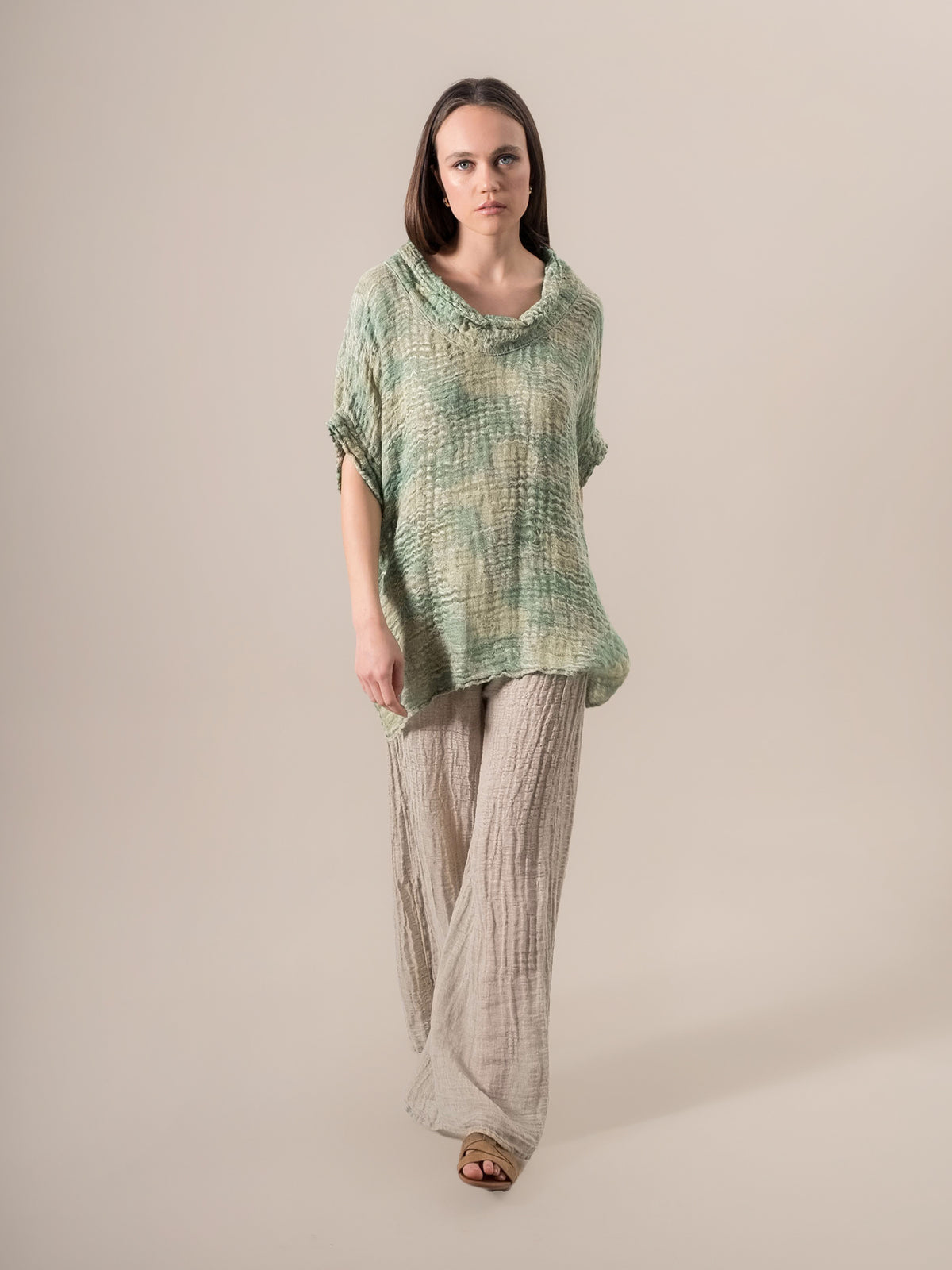 Camicia Bisanzio Garza Lemon Naturale CAMICIA BISANZIO GARZA LEMON 12 Bottega Di Brunella 