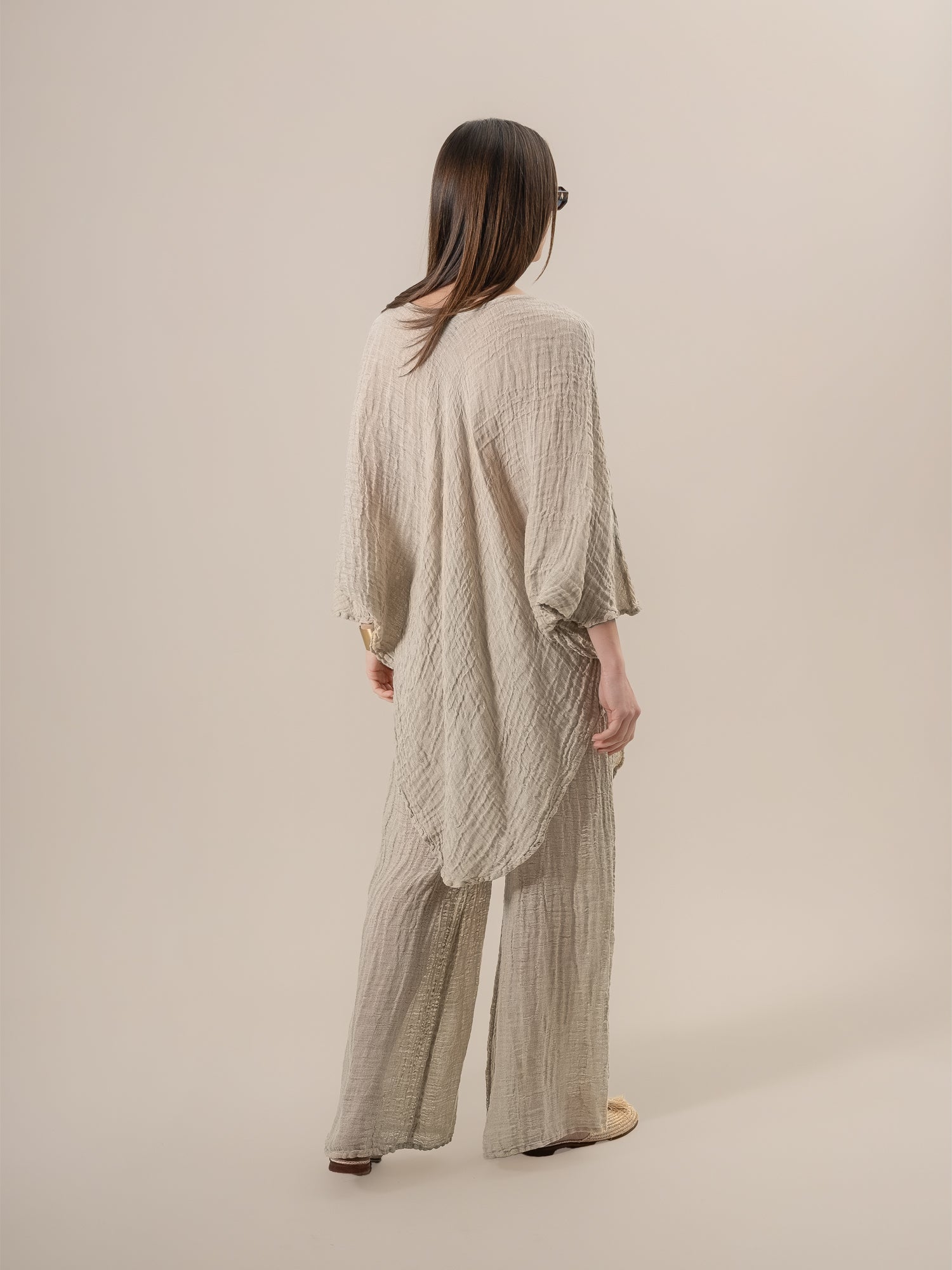 Camicia Fausta Garzata Naturale CAMICIA FAUSTA garzata 12 Bottega Di Brunella 