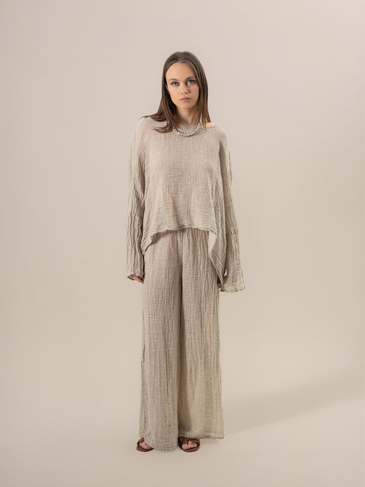 Camicia Gemma Garzata Naturale CAMICIA GEMMA garzata 12 Bottega Di Brunella 
