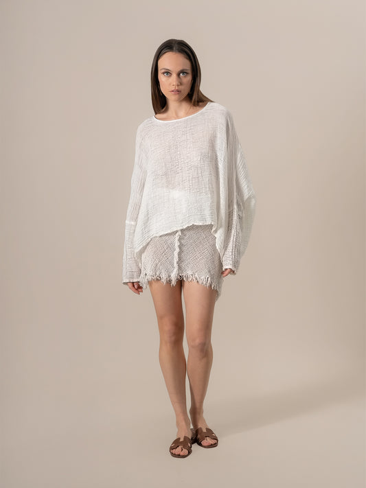 Camicia Gemma Garzata Latte CAMICIA GEMMA garzata 33 Bottega Di Brunella 