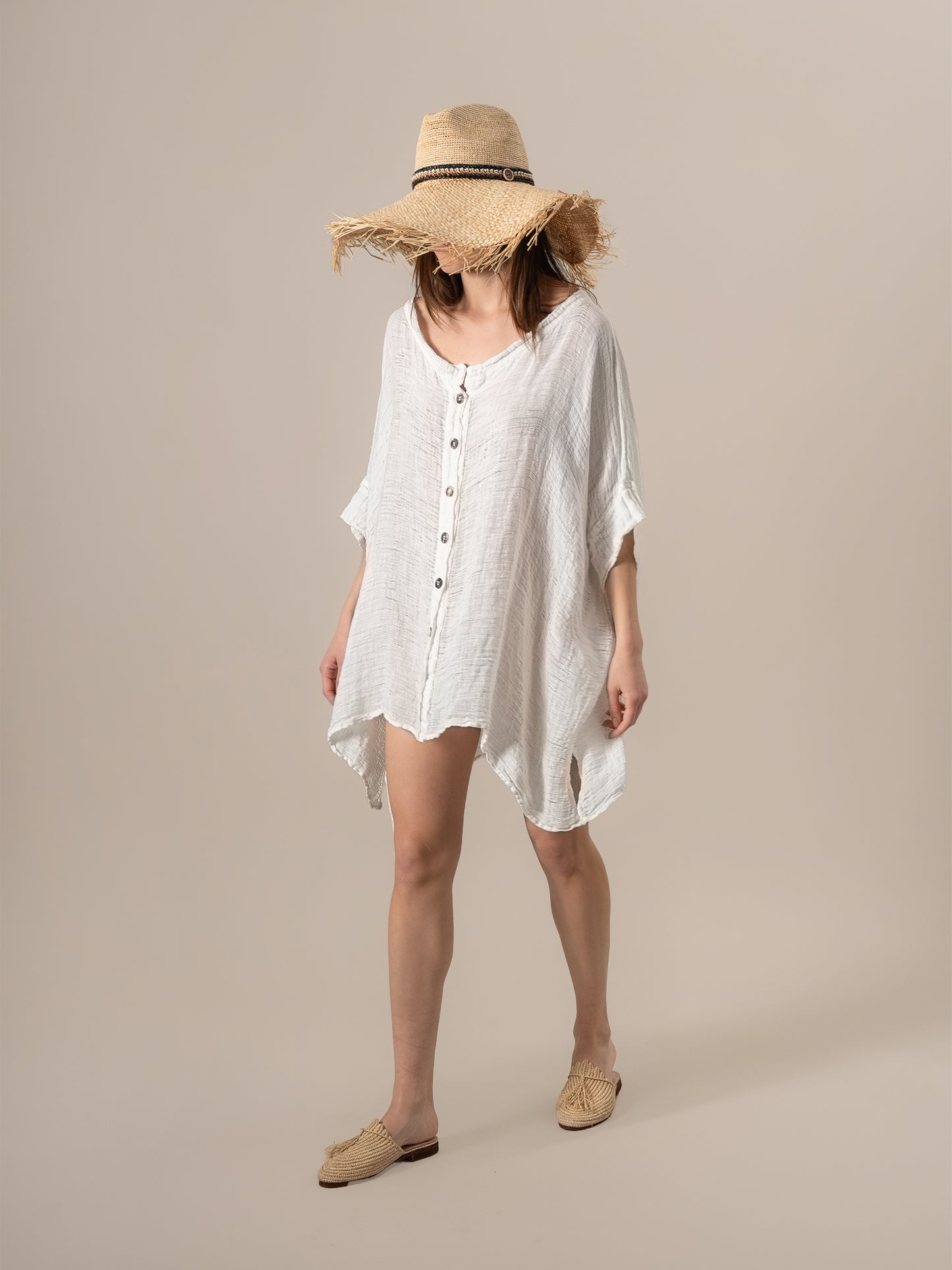 Casacca Bellatrix Garzata Latte CASACCA BELLATRIX GARZATA 33 Bottega Di Brunella 