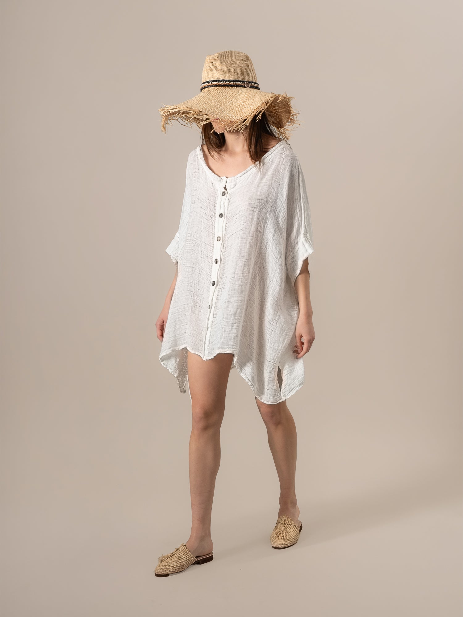 Casacca Bellatrix Garzata Latte CASACCA BELLATRIX GARZATA 33 Bottega Di Brunella 
