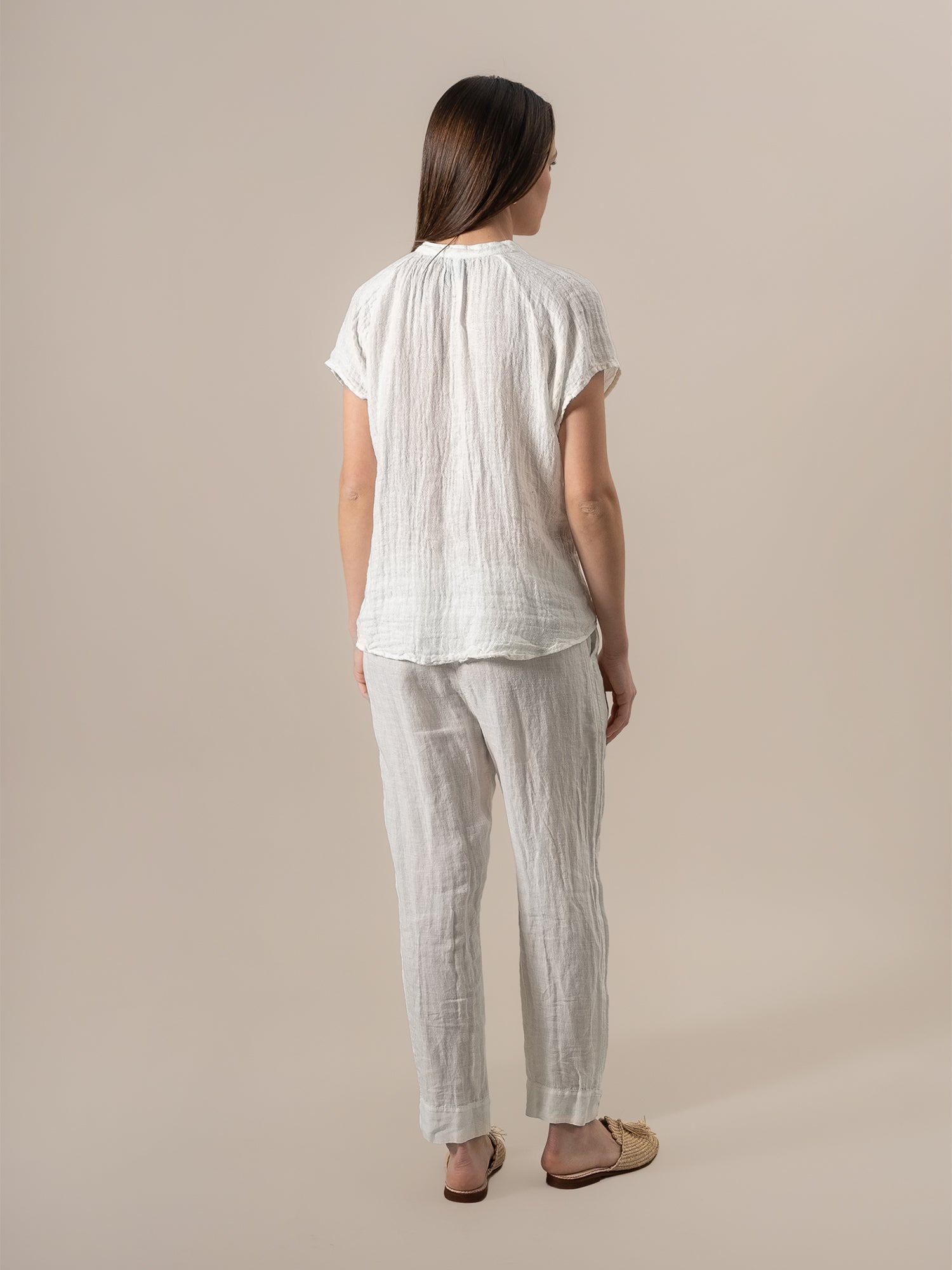 Pantalone Pegaso Battista Latte PANTALONE PEGASO battista 33 Bottega Di Brunella 