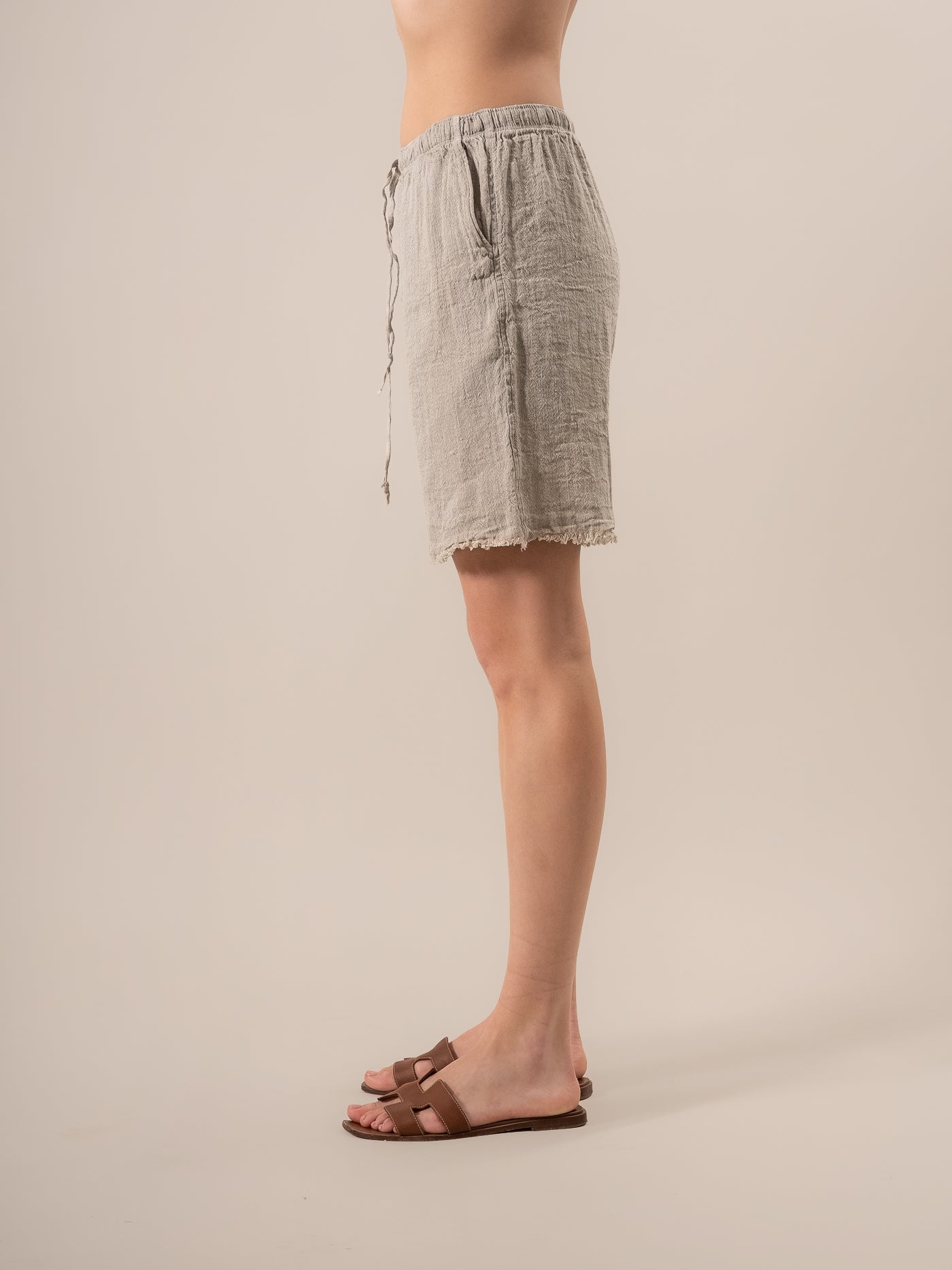 Shorts Amalfi Assisi Pesante Naturale SHORT AMALFI ASSISI PESANTE 12 Bottega Di Brunella 