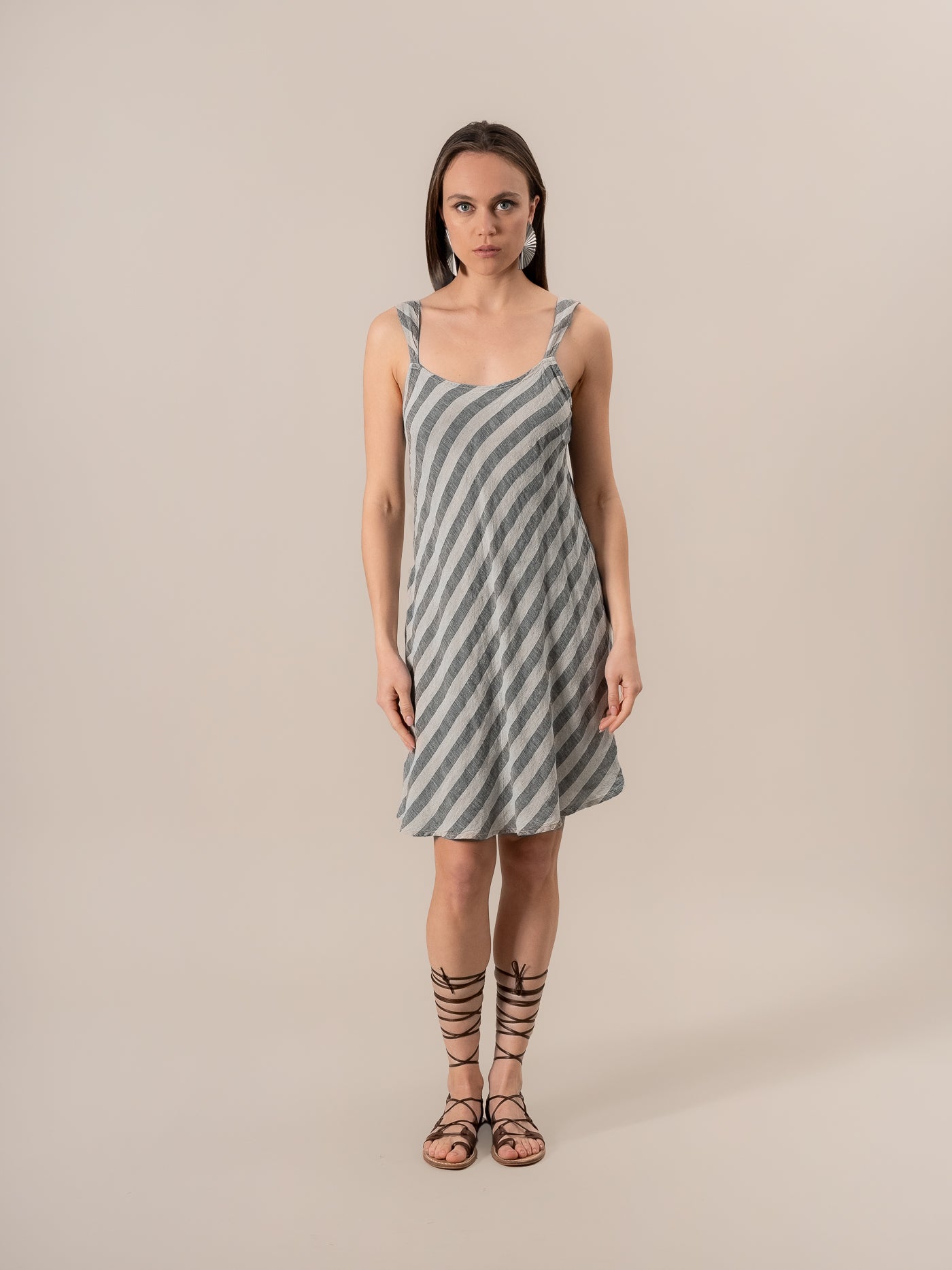 Vestito Mini Vivaldi Riga 2 Venezia Naturale VESTITO MN VIVALDI R.2.VENEZIA 12 Bottega Di Brunella 