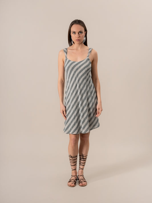 Vestito Mini Vivaldi Riga 2 Venezia Naturale VESTITO MN VIVALDI R.2.VENEZIA 12 Bottega Di Brunella 
