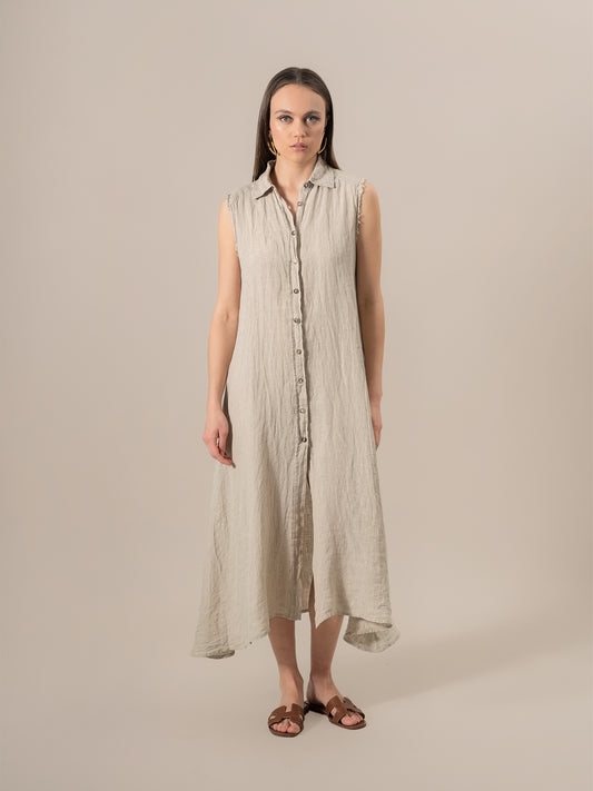Vestito Orchidea Battista Naturale VESTITO ORCHIDEA BATTISTA 12 Bottega Di Brunella 