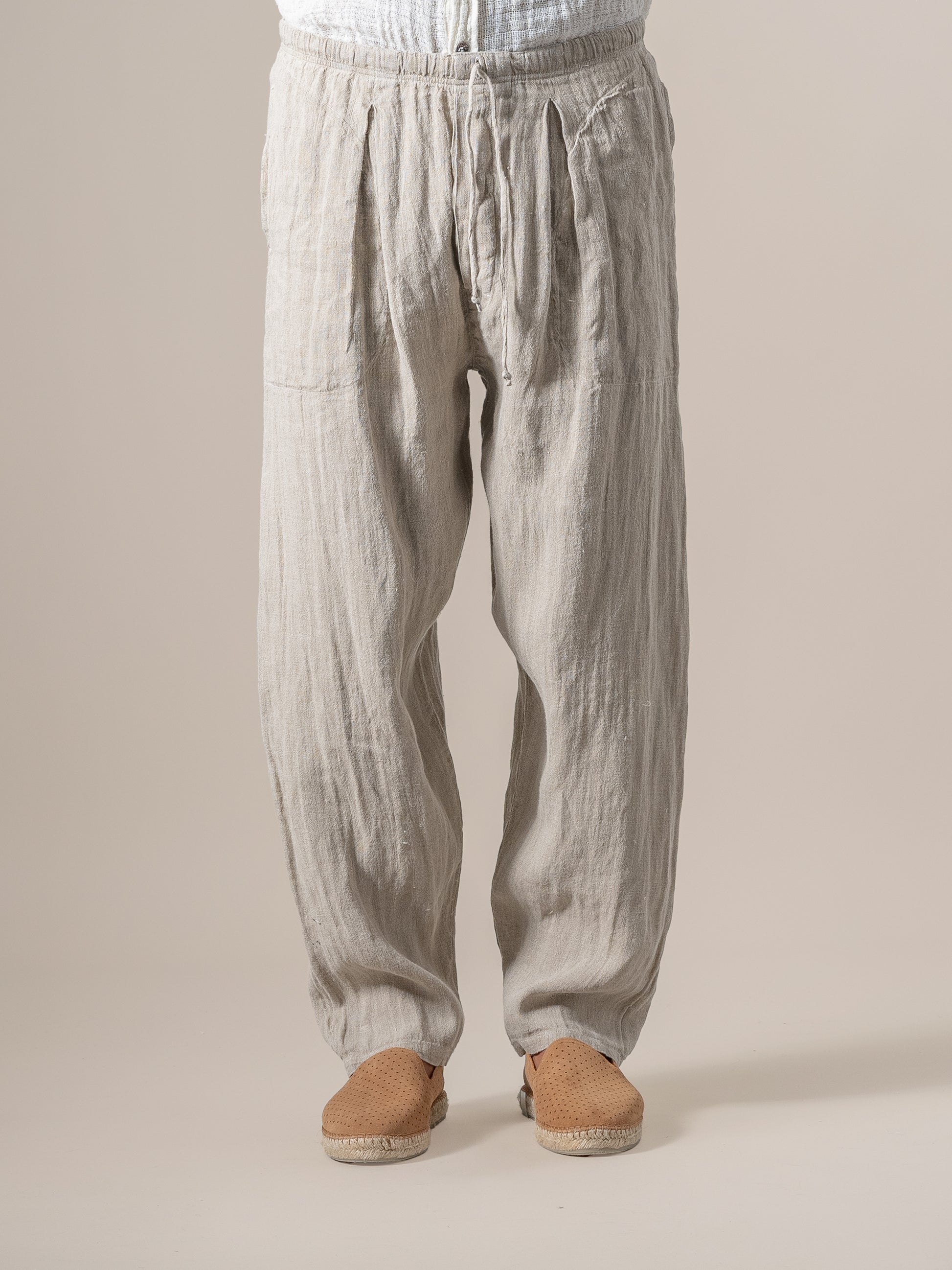 Pantalone Paolo Tela Country Naturale PANTALONE PAOLO tela country 12 Bottega Di Brunella 