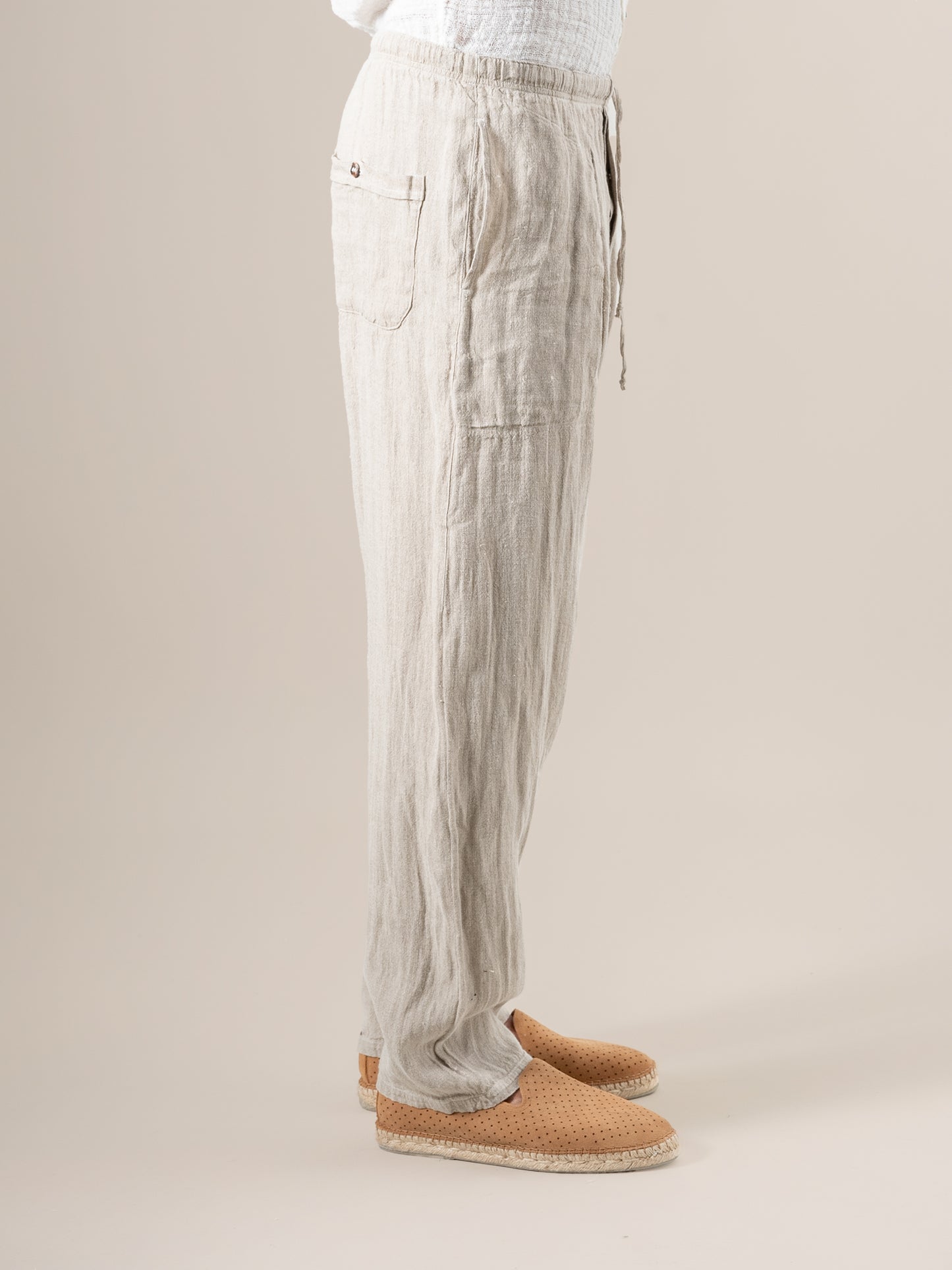 Pantalone Paolo Tela Country Naturale PANTALONE PAOLO tela country 12 Bottega Di Brunella 