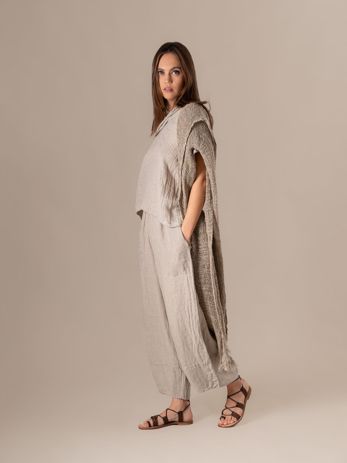 Pantalone Ragù Battista Naturale PANTALONE RAGU battista 12 Bottega Di Brunella 