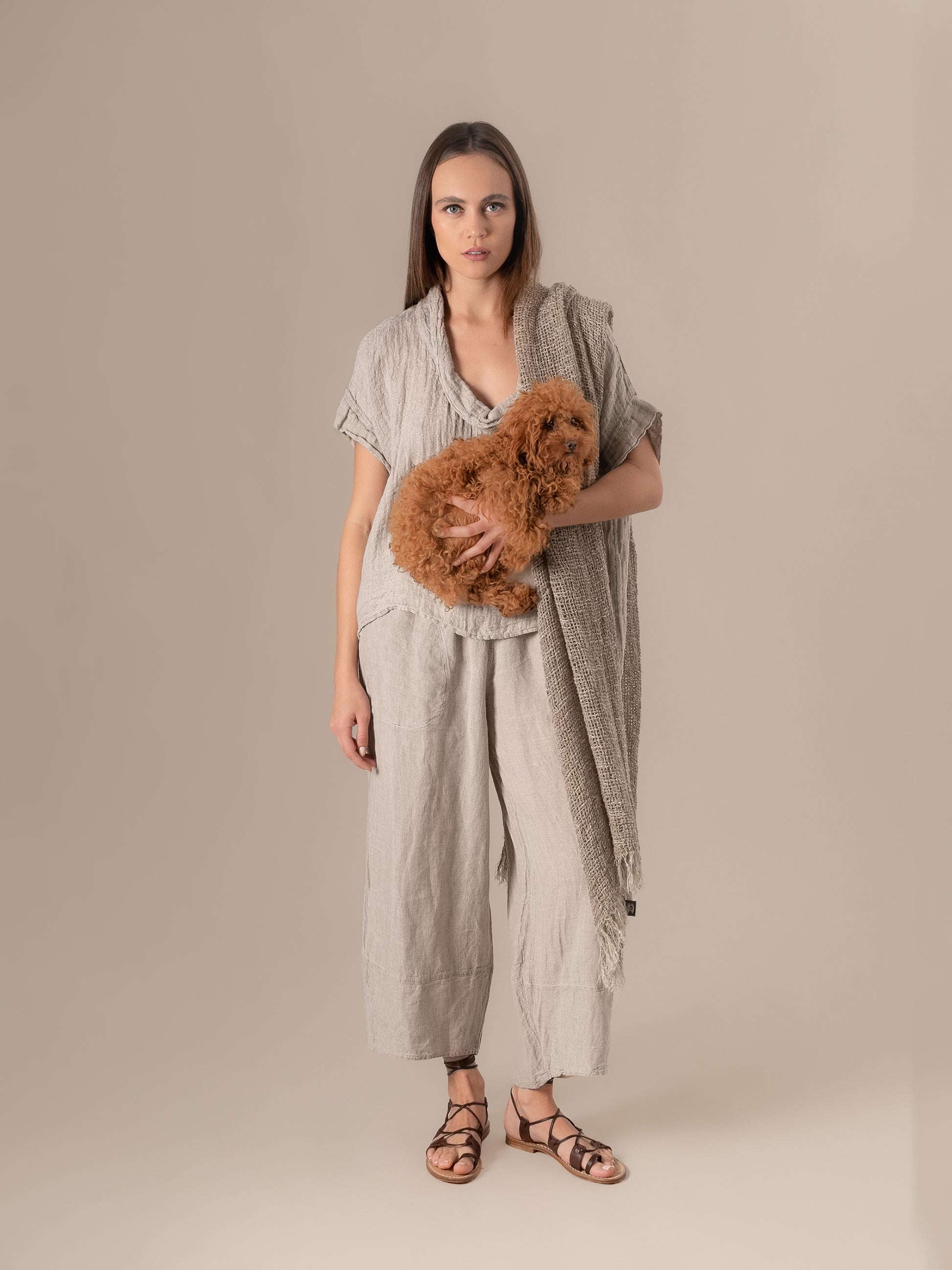 Pantalone Ragù Battista Naturale PANTALONE RAGU battista 12 Bottega Di Brunella 