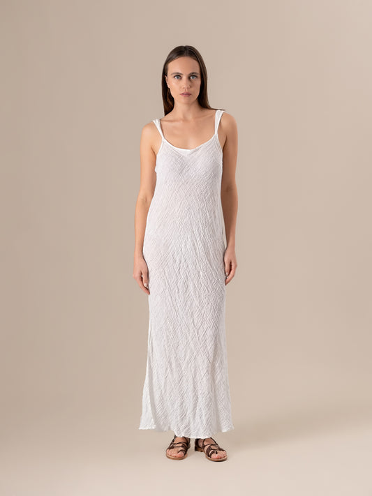 Vestito Sottoveste Maxi Garzata Latte SOTTOVESTE MAXI garzata 33 Bottega Di Brunella 