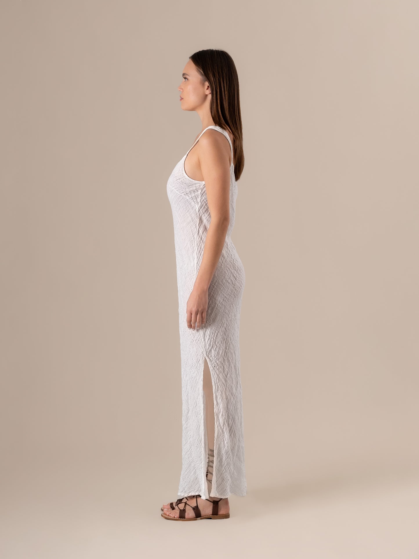 Vestito Sottoveste Maxi Garzata Latte SOTTOVESTE MAXI garzata 33 Bottega Di Brunella 