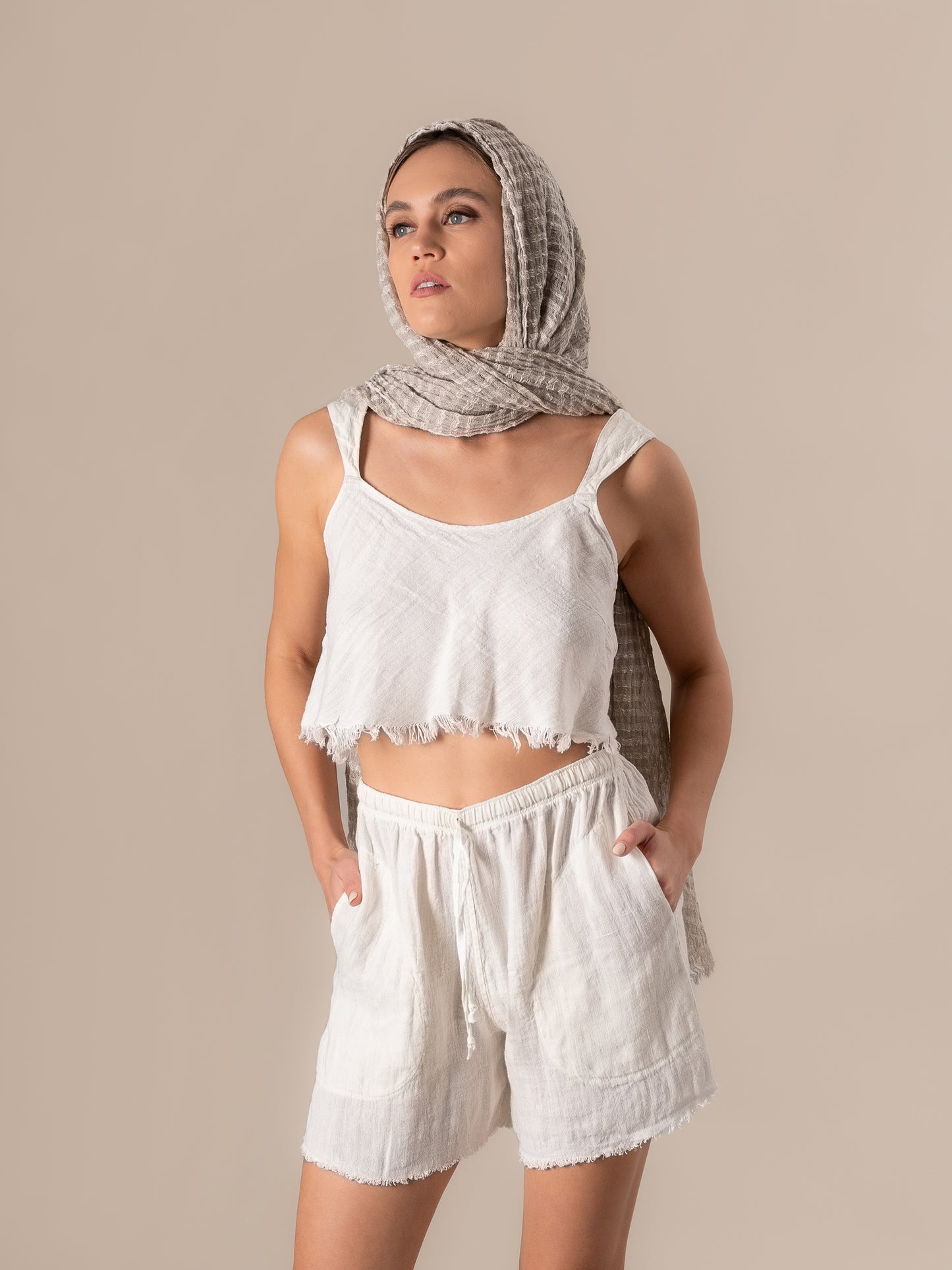 Top Klimt Tela Country Latte TOP KLIMT TELA COUNTRY 33 Bottega Di Brunella 