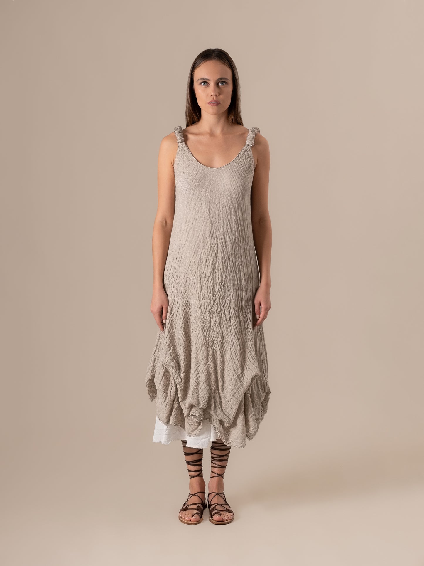 Vestito Cavalluccio Garzata Naturale VESTITO CAVALLUCCIO garzata 12 Bottega Di Brunella 