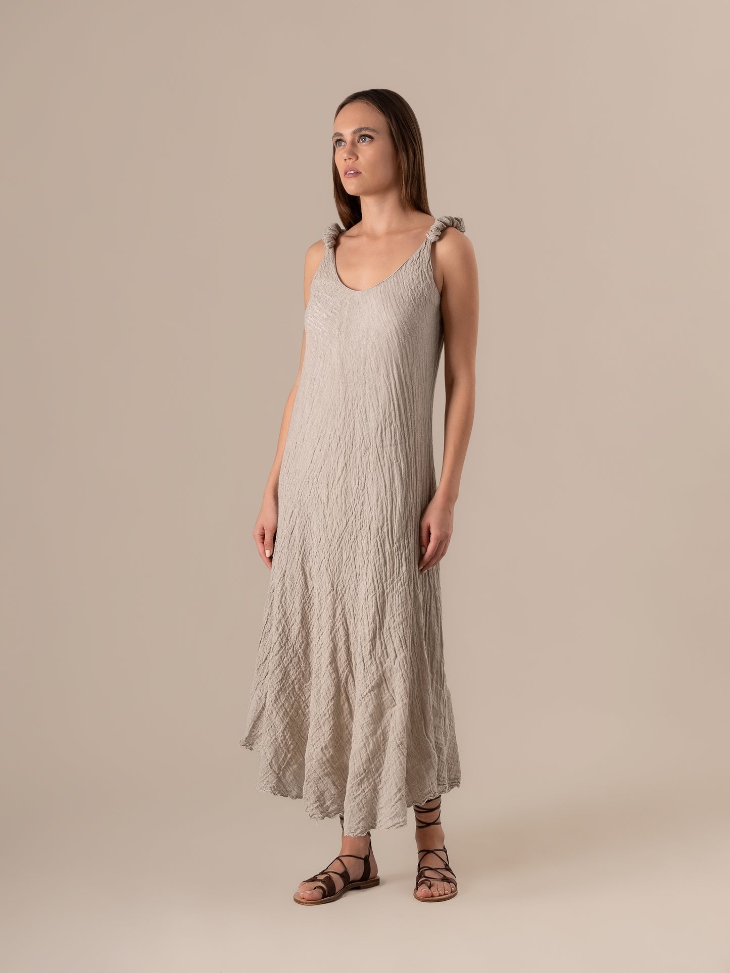 Vestito Cavalluccio Garzata Naturale VESTITO CAVALLUCCIO garzata 12 Bottega Di Brunella 
