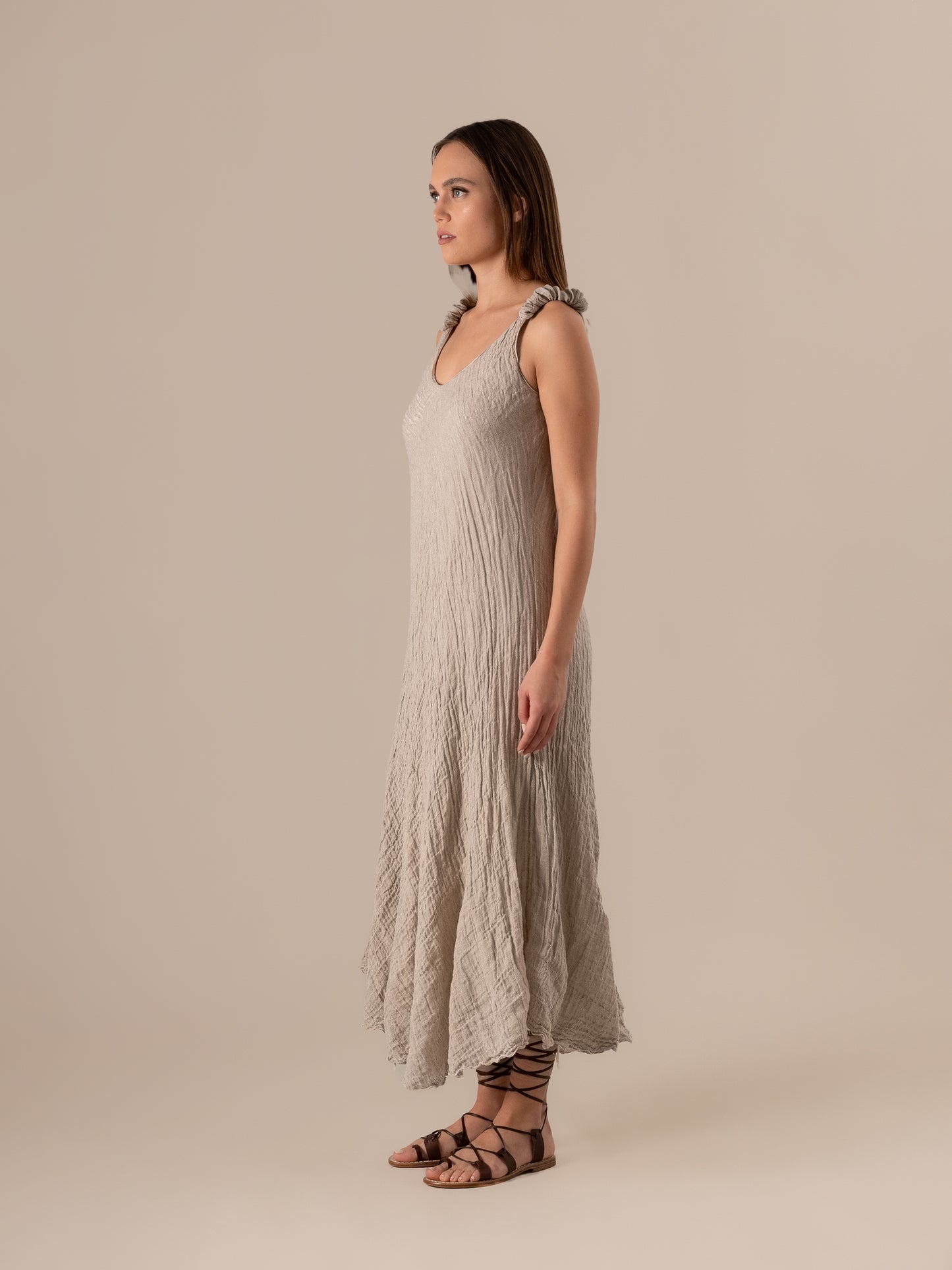 Vestito Cavalluccio Garzata Naturale VESTITO CAVALLUCCIO garzata 12 Bottega Di Brunella 