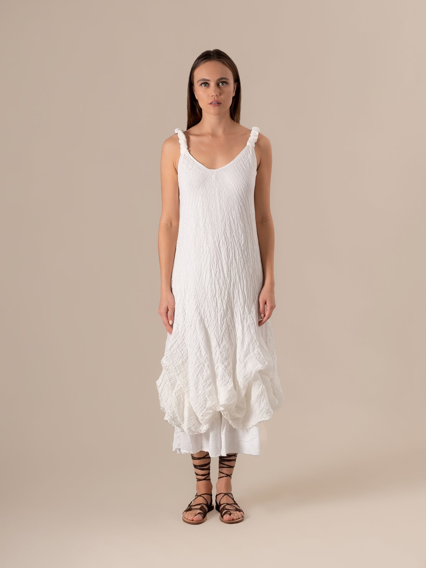 Vestito Cavalluccio Garzata Latte VESTITO CAVALLUCCIO garzata 33 Bottega Di Brunella 
