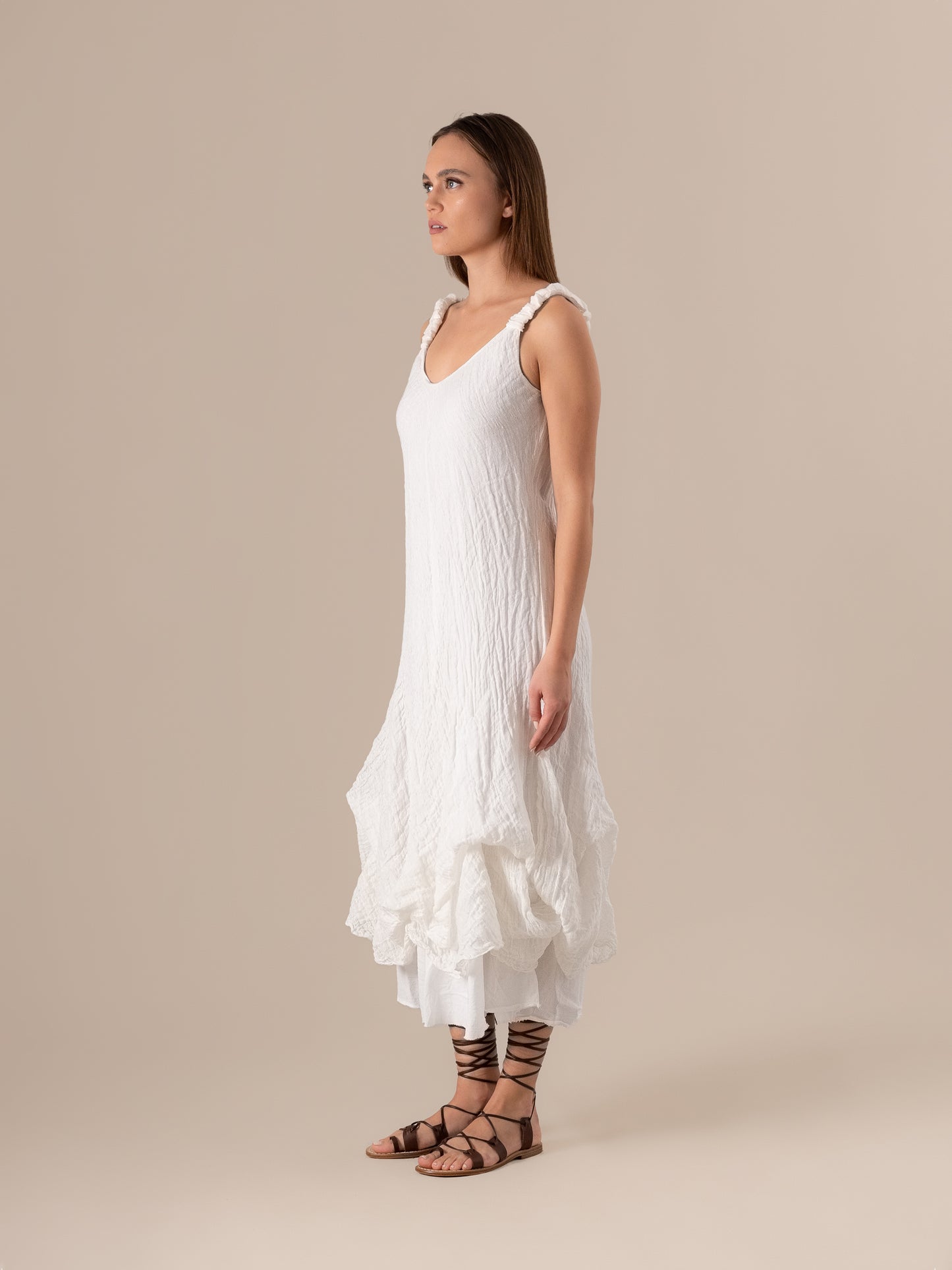 Vestito Cavalluccio Garzata Latte VESTITO CAVALLUCCIO garzata 33 Bottega Di Brunella 