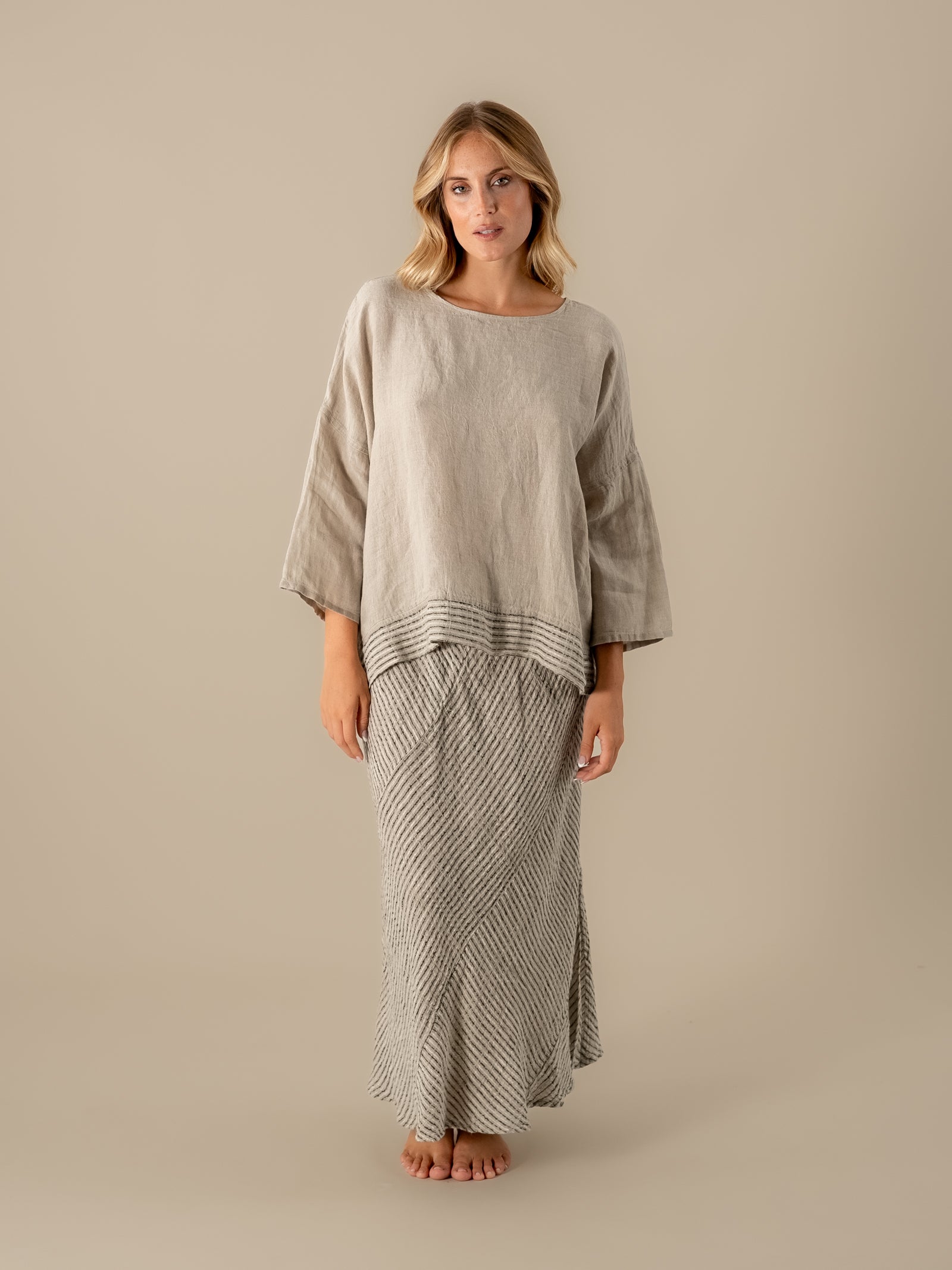 Camicia Assunta Lino Naturale CAMICIA ASSUNTA nilo 12 Bottega Di Brunella 