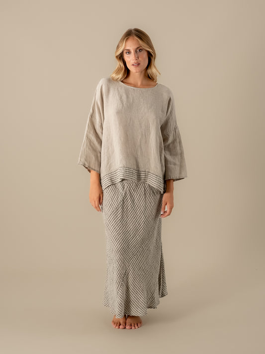 Camicia Assunta Lino Naturale CAMICIA ASSUNTA nilo 12 Bottega Di Brunella 