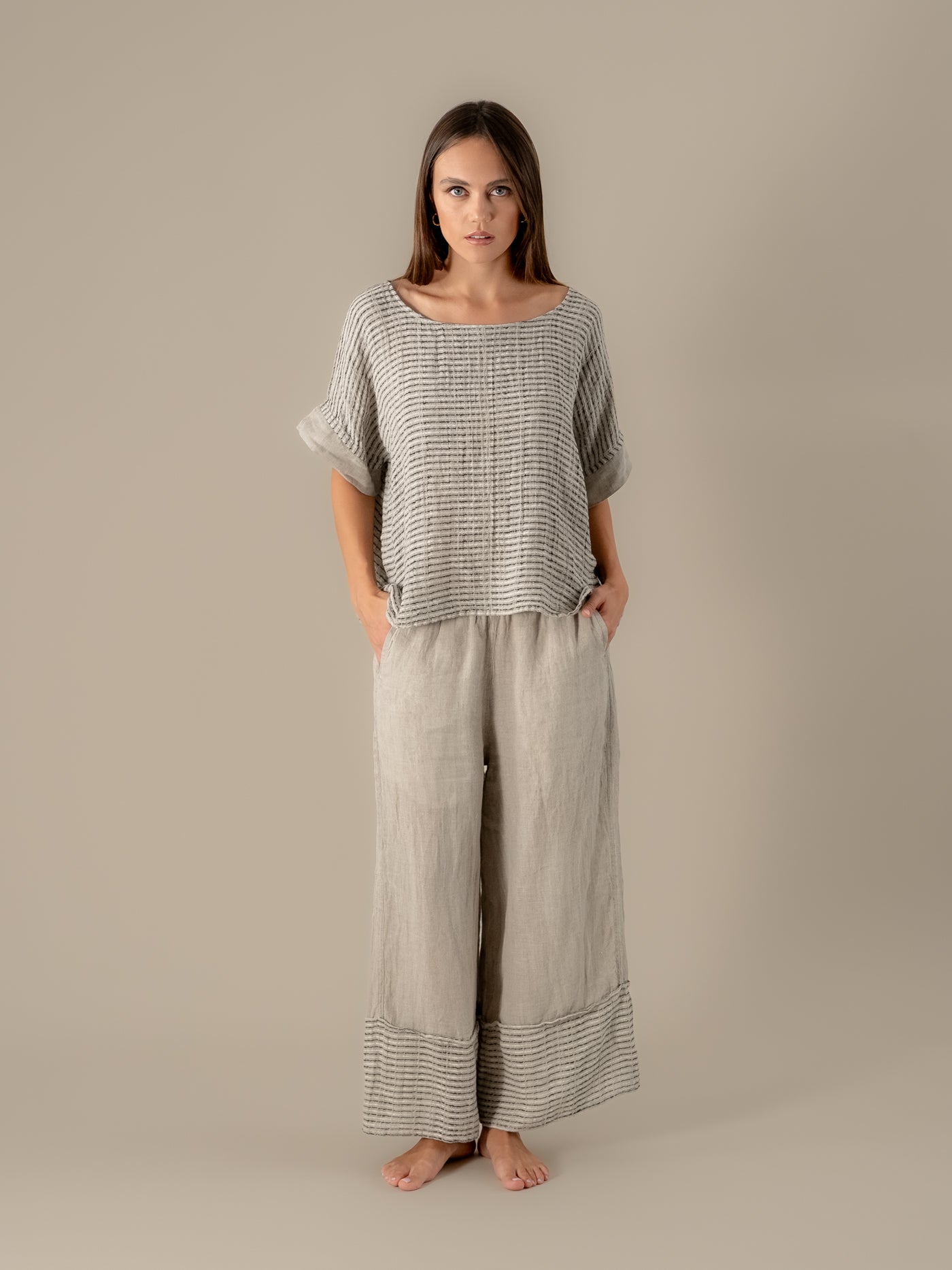 Camicia Minosse Nilo Naturale CAMICIA MINOSSE nilo 12 Bottega Di Brunella 