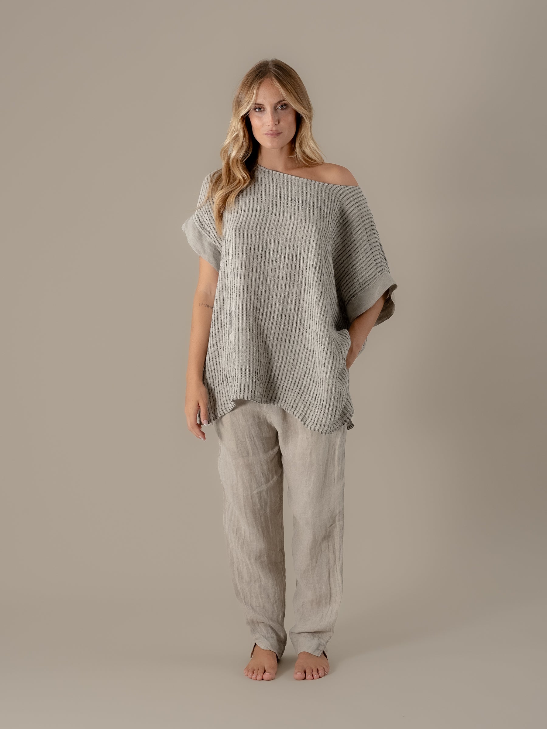 Camicia Pneuma Nilo Naturale CAMICIA PNEUMA nilo 12 Bottega Di Brunella 
