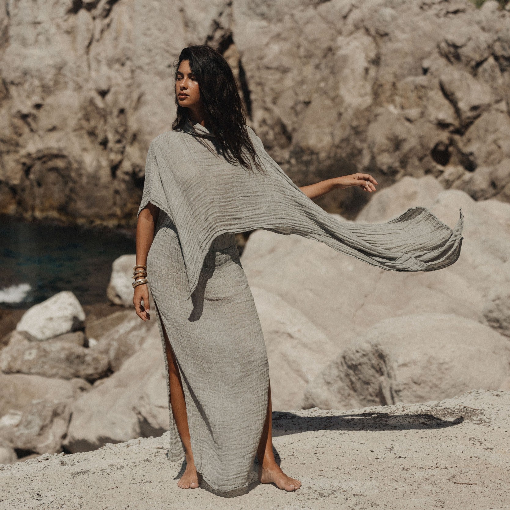 Poncho Scriba Cairo Ghost PONCHO SCRIBA cairo 241 Bottega Di Brunella 