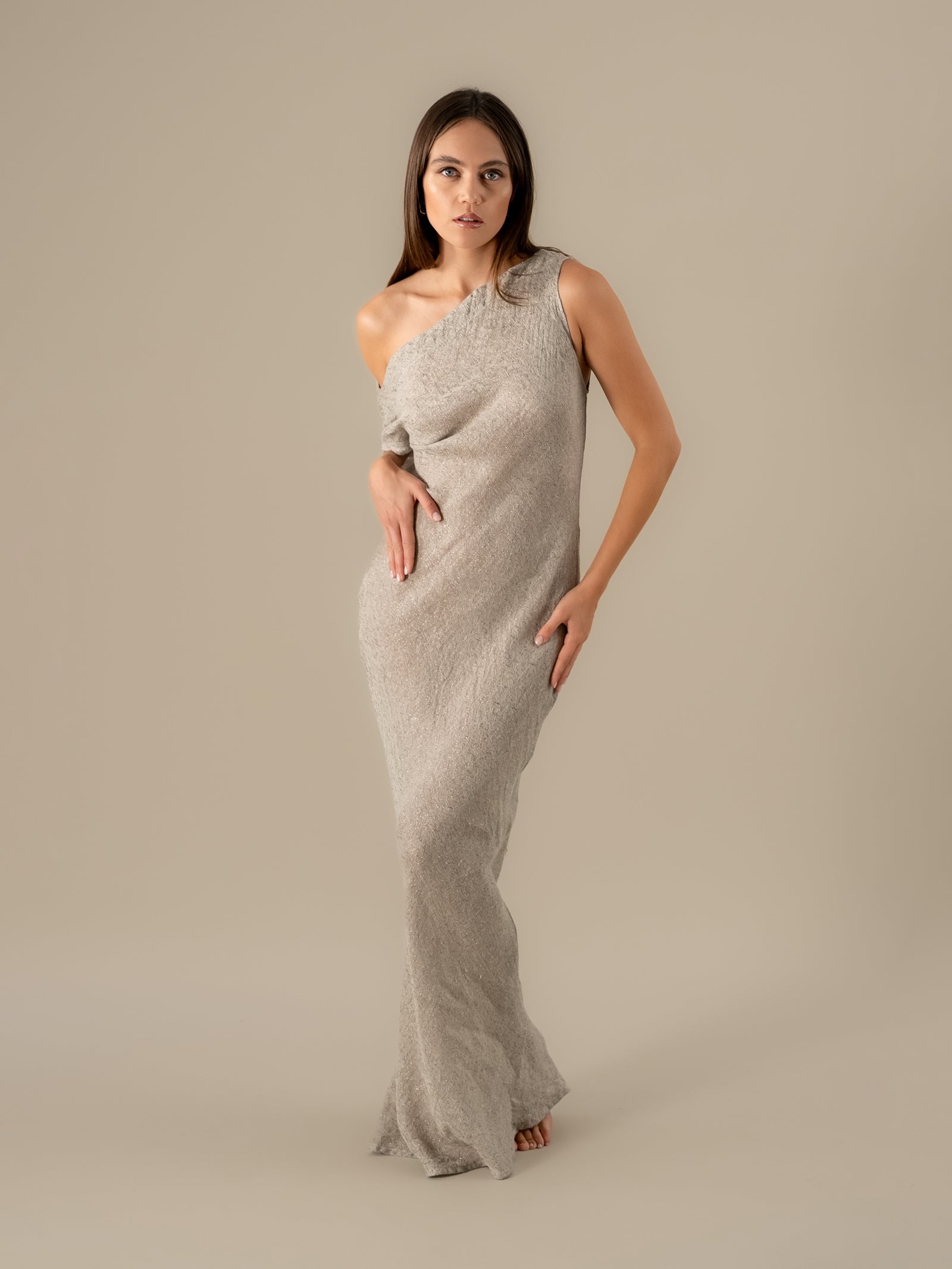 Vestito Cleopatra Tela Luxor Naturale VESTITO CLEOPATRA tela luxor 12 Bottega Di Brunella 
