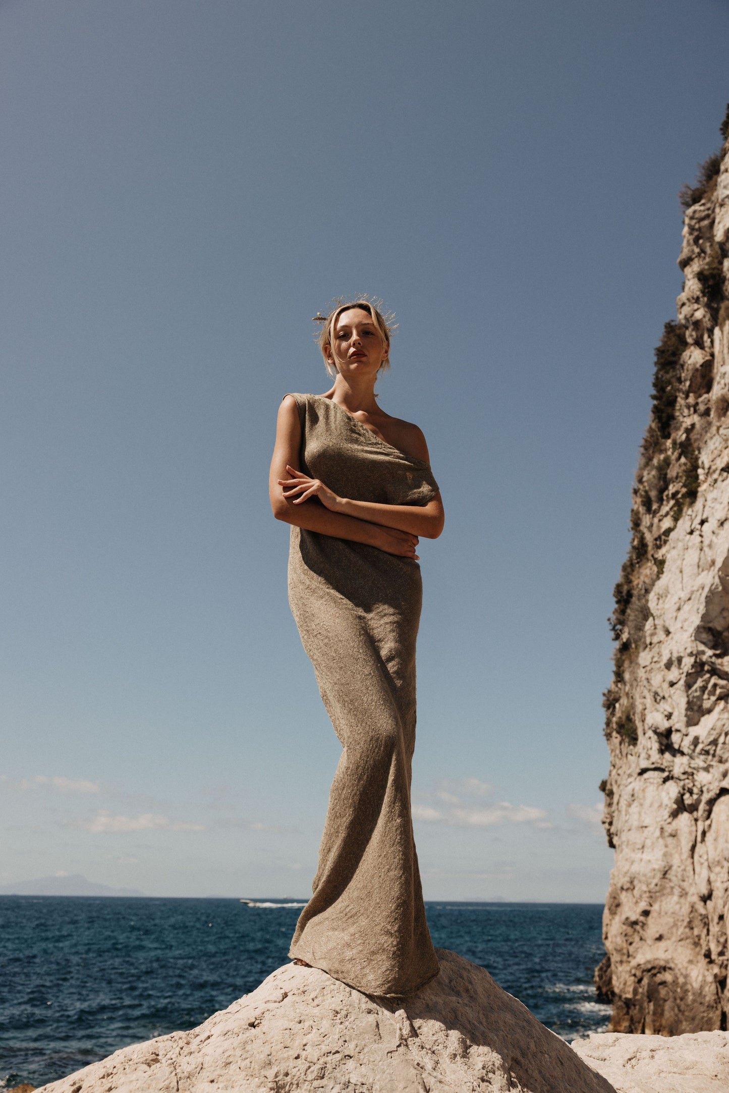 Vestito Cleopatra Tela Luxor Palma VESTITO CLEOPATRA tela luxor 291 Bottega Di Brunella 