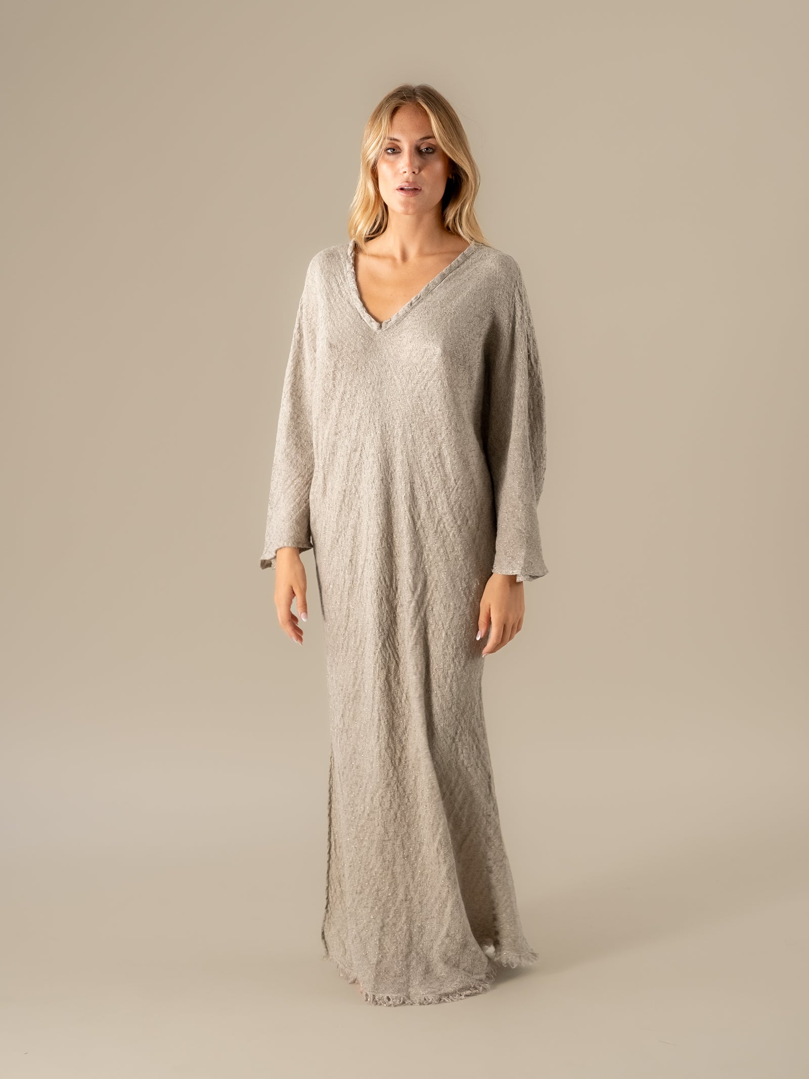 Vestito Damla Tela Luxor Naturale VESTITO DAMLA tela luxor 12 Bottega Di Brunella 