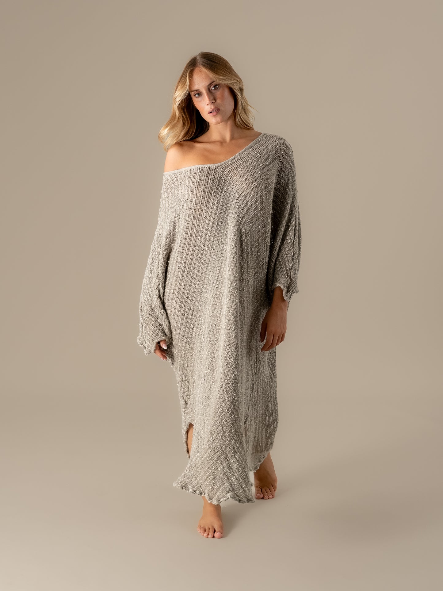 Vestito Fausta Campagna Luxor Naturale VESTITO FAUSTA camp. luxor 12 Bottega Di Brunella 