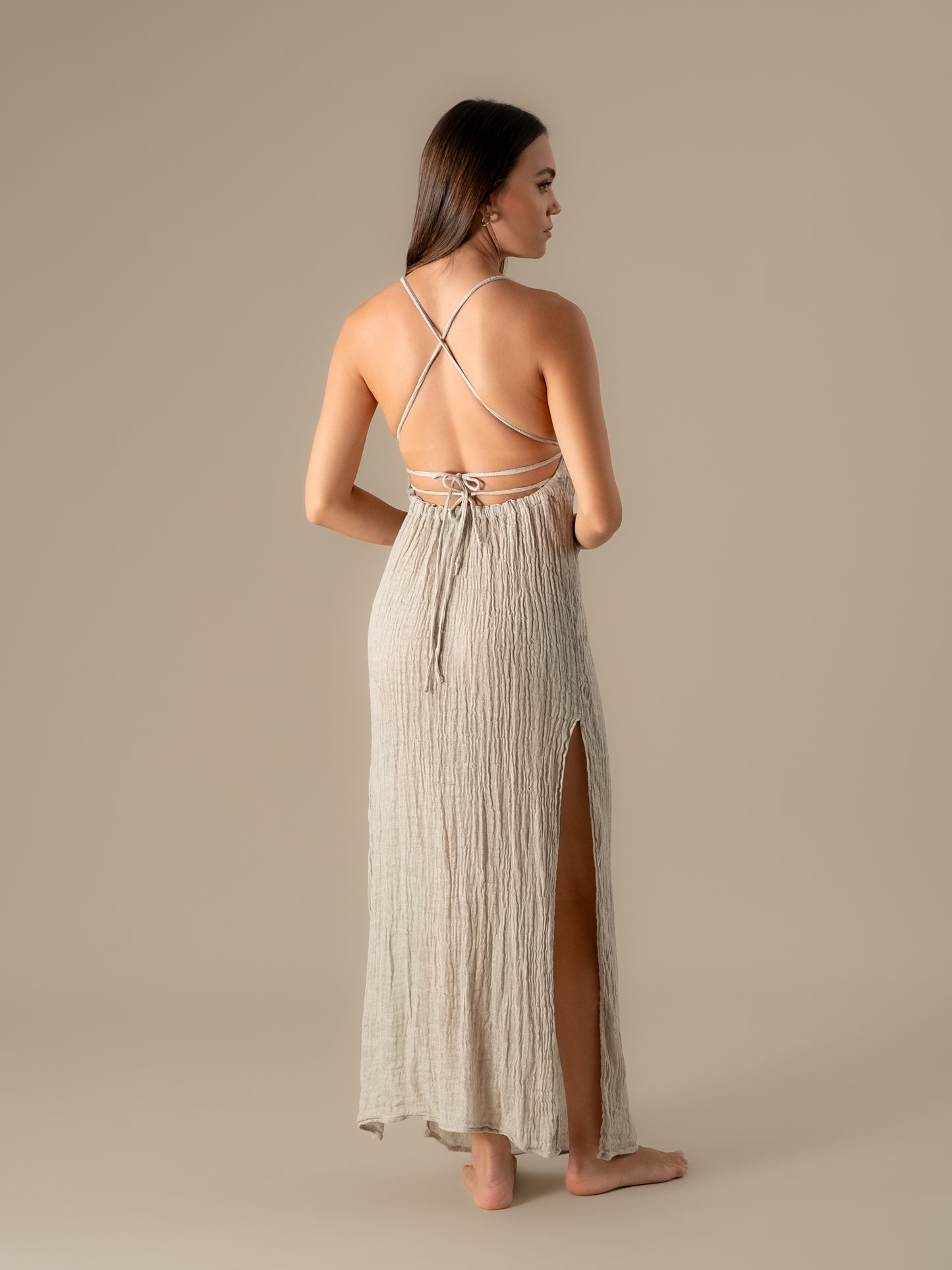 Vestito Sahara Cairo Naturale VESTITO SAHARA cairo 12 Bottega Di Brunella 