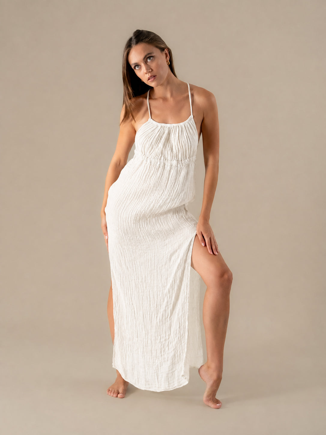 Vestito Sahara Cairo Latte VESTITO SAHARA cairo 33 Bottega Di Brunella 