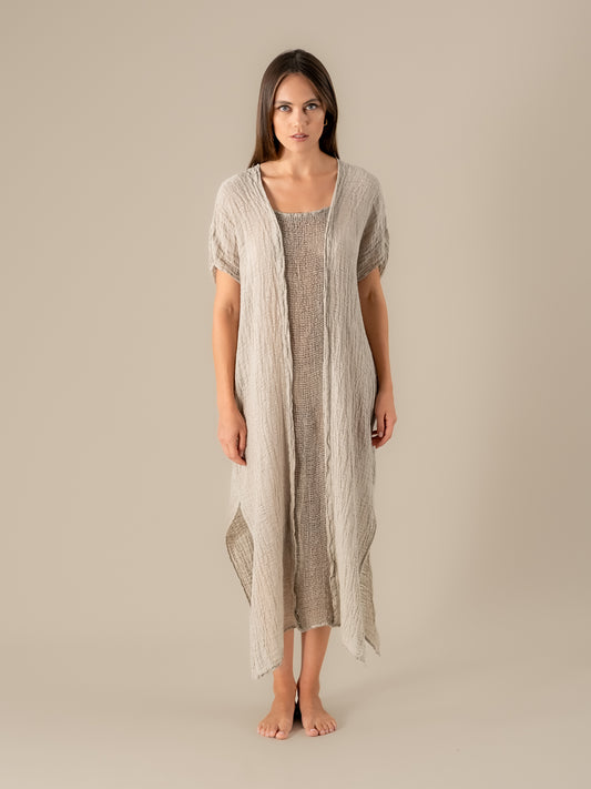 Vestito Sfinge Garzata Naturale VESTITO SFINGE garzata 12 Bottega Di Brunella 