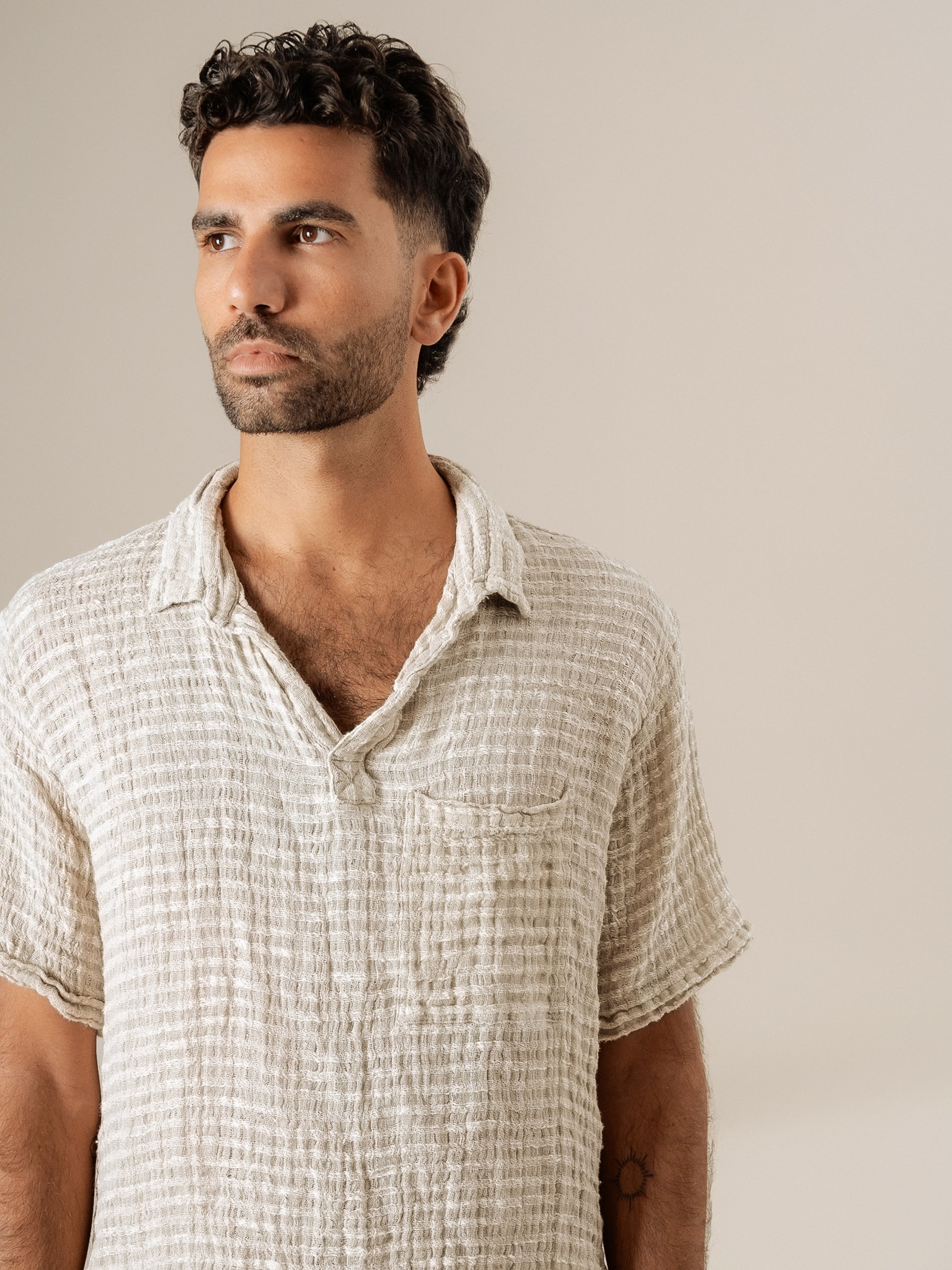 Camicia Colombia Garza Uffizi Naturale CAMICIA COLOMBIA garza uffizi 12 Bottega Di Brunella 