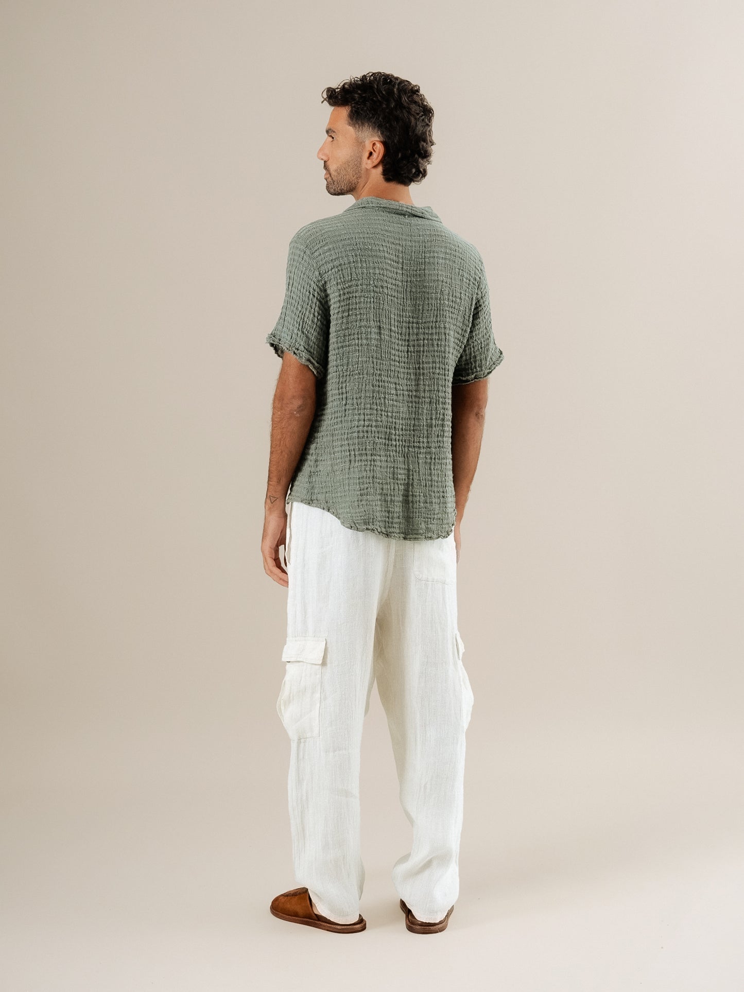 Camicia Colombia Garza Uffizi Eucalipto CAMICIA COLOMBIA garza uffizi 264 Bottega Di Brunella 