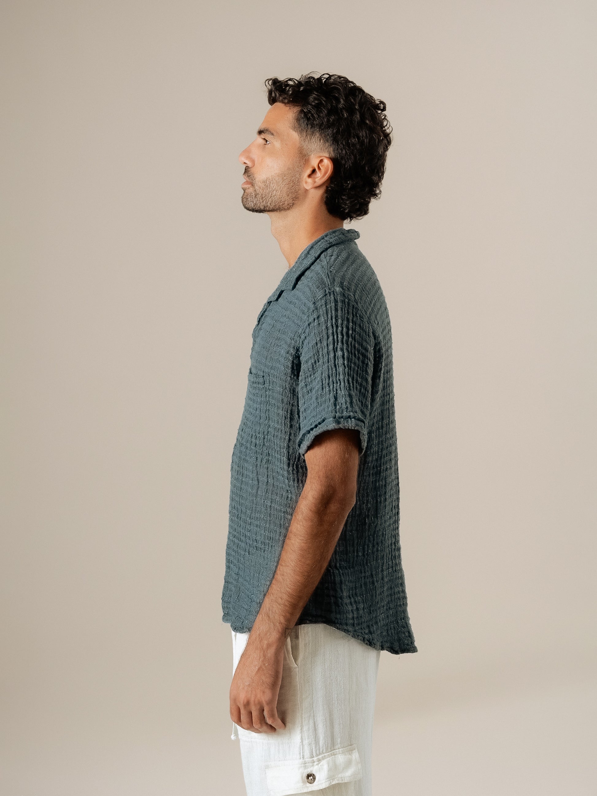 Camicia Colombia Garza Uffizi Blu24 CAMICIA COLOMBIA garza uffizi 280 Bottega Di Brunella 