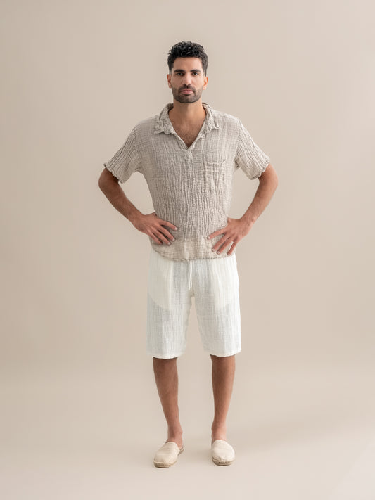 Camicia Colombia Garzata Naturale CAMICIA COLOMBIA garzata 12 Bottega Di Brunella 