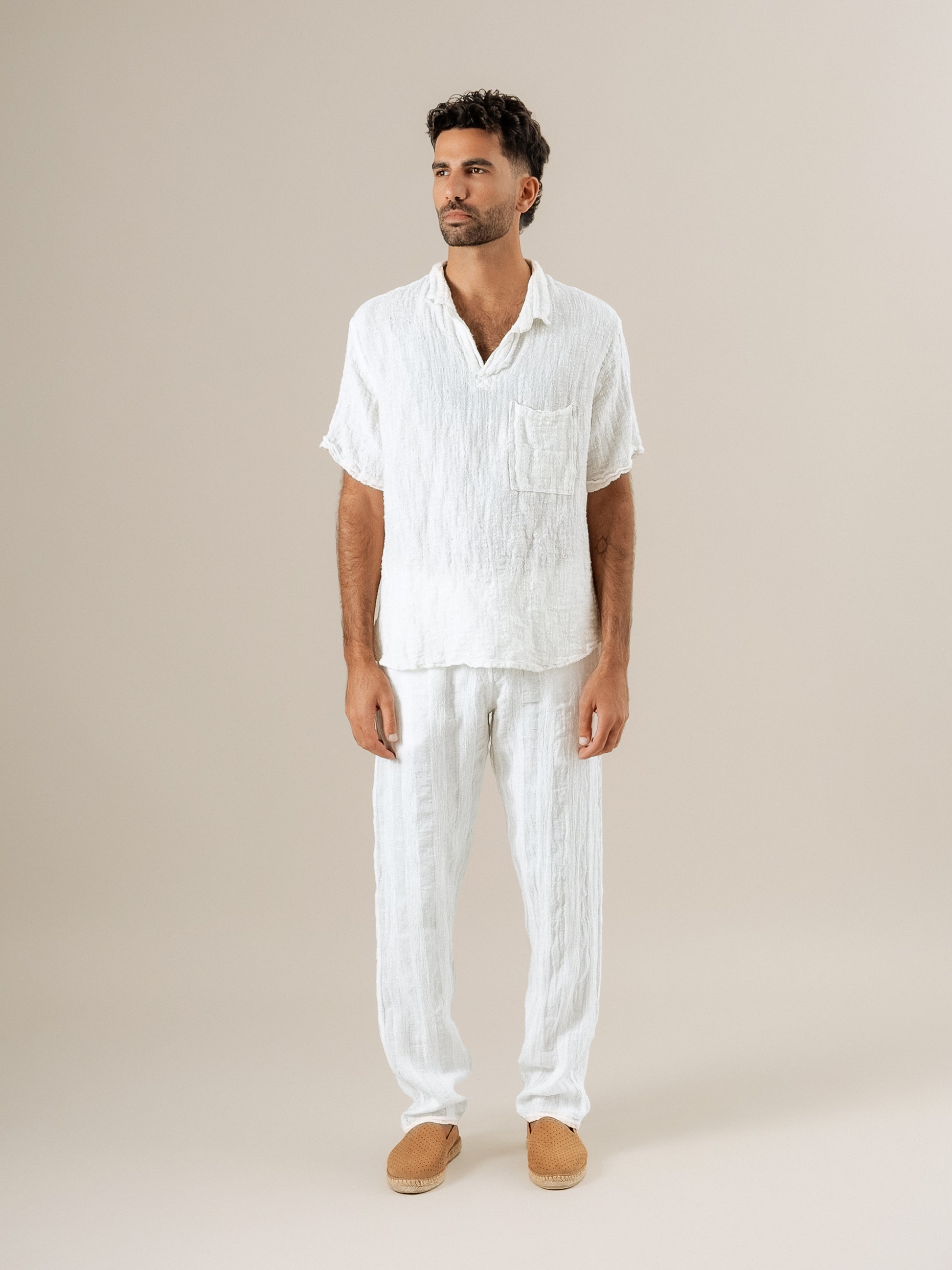 Camicia Colombia Jeep Latte CAMICIA COLOMBIA JEEP 33 Bottega Di Brunella 