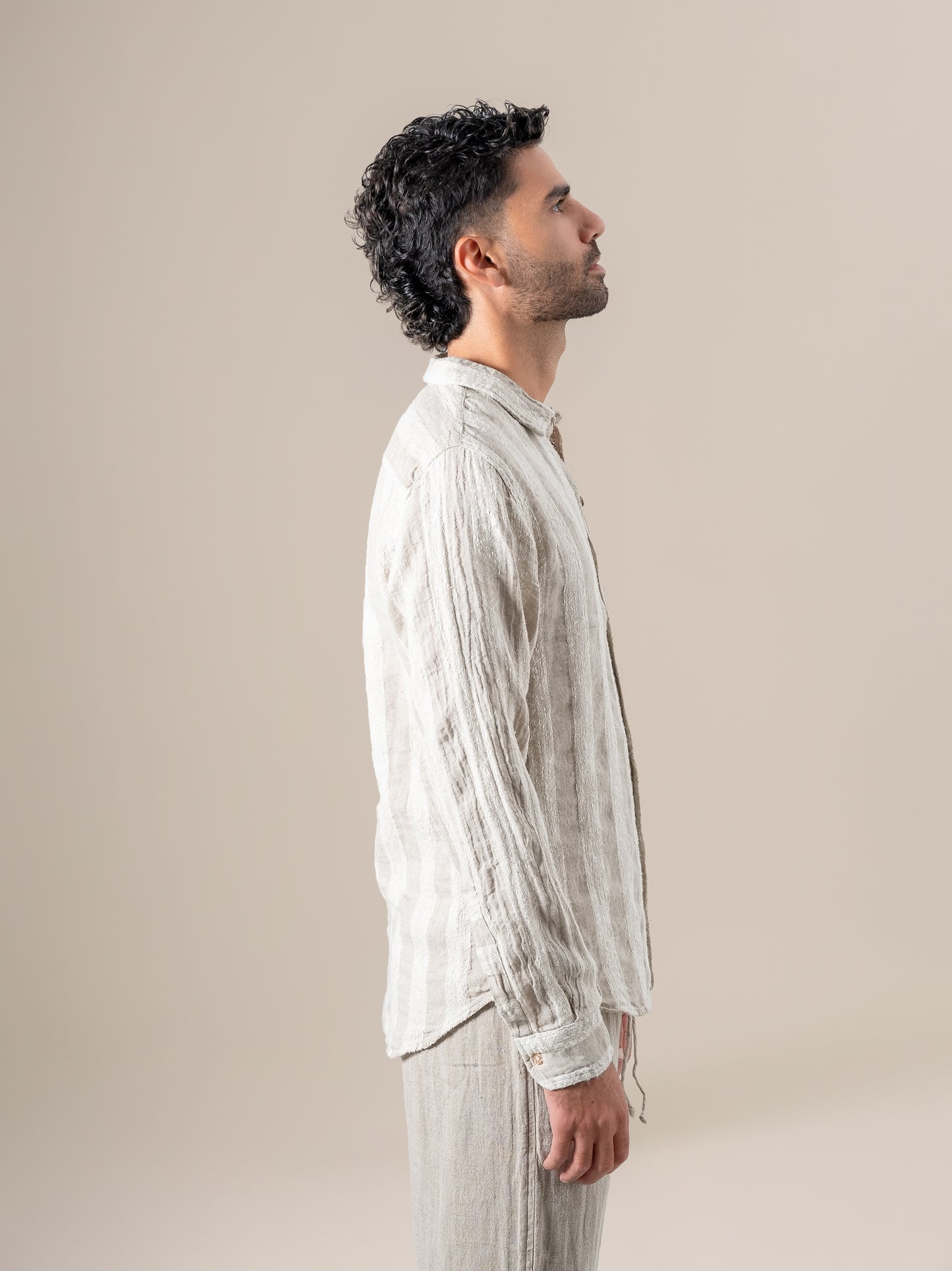 Camicia Franco Riga Jeep Naturale CAMICIA FRANCO  riga jeep 12 Bottega Di Brunella 