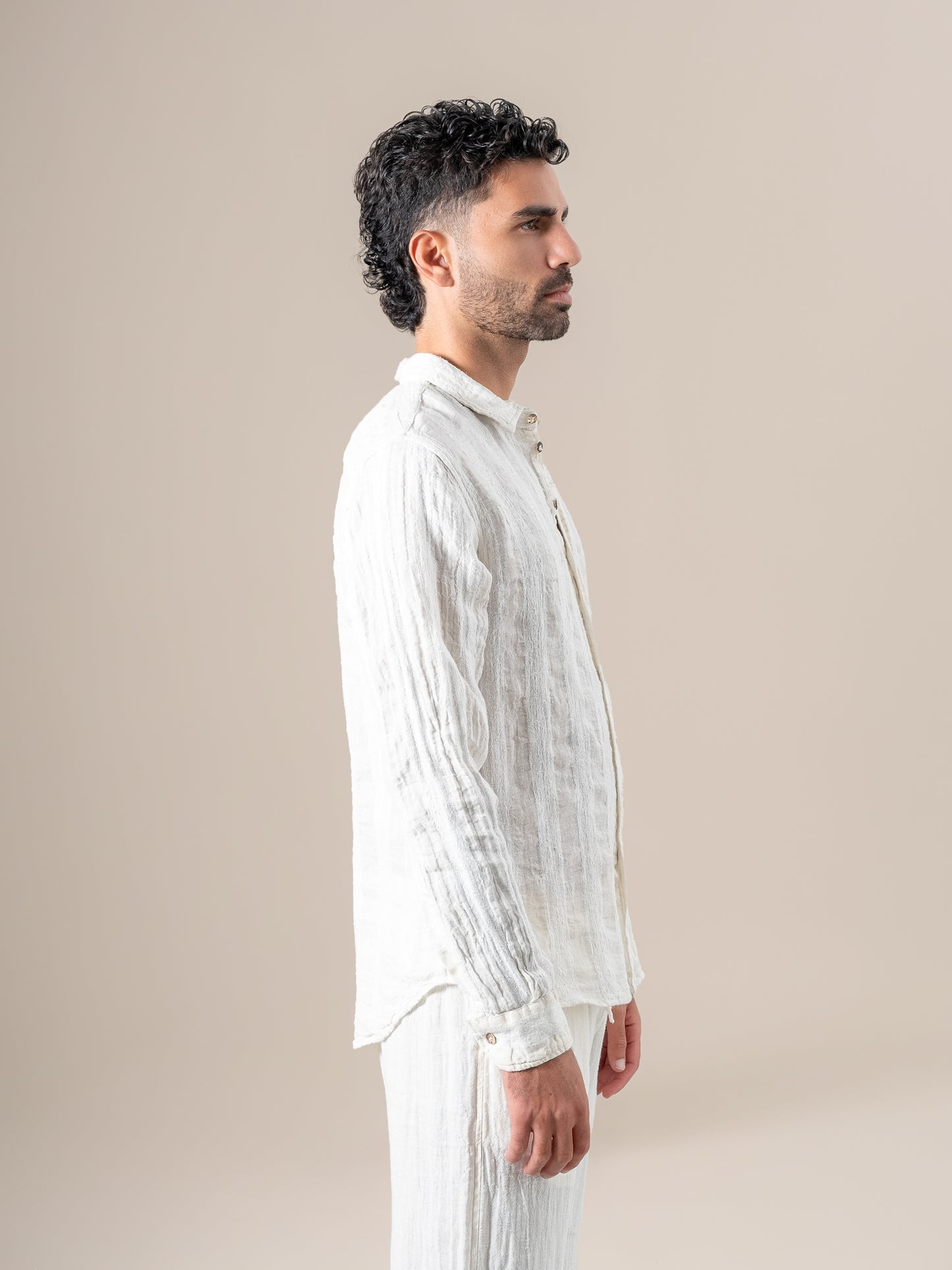 Camicia Franco Riga Jeep Latte CAMICIA FRANCO  riga jeep 33 Bottega Di Brunella 